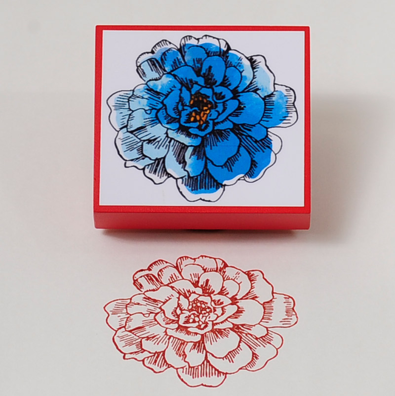 楽天市場】Blooming STAMP -ブルーダリア-【オリジナルスタンプ お花