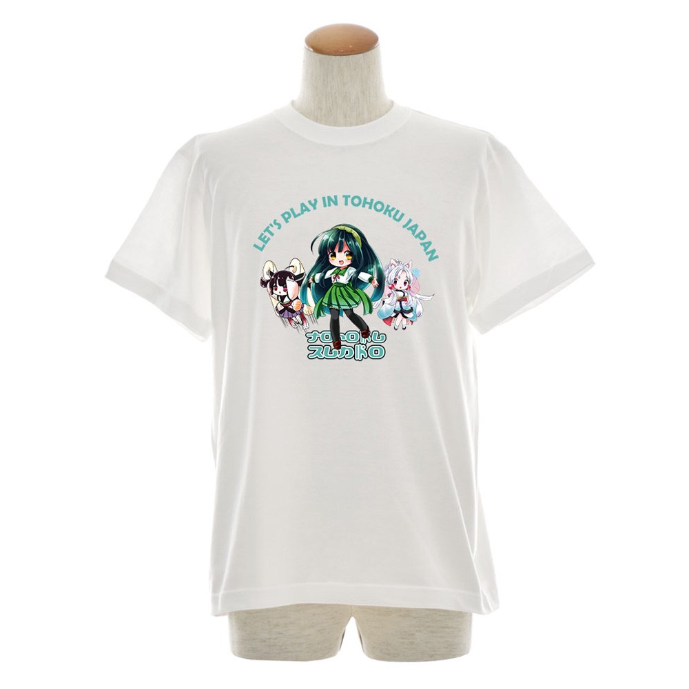 楽天市場】東北ずん子 Tシャツ 三姉妹 半袖Tシャツ メンズ レディース