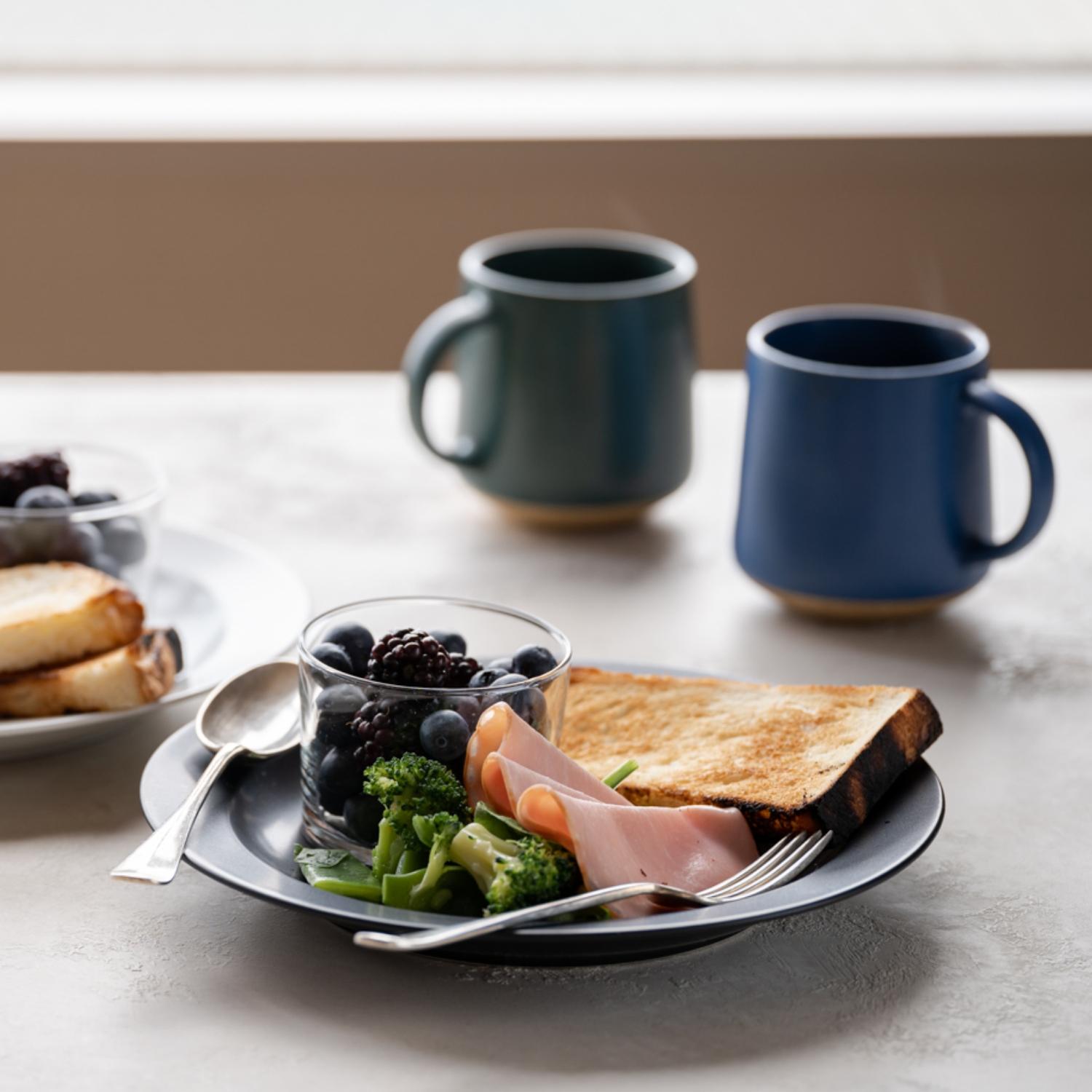 希少 レトロ MIWA KOBO 手ノヒラ碗皿 黒 コーヒーカップ インテリア