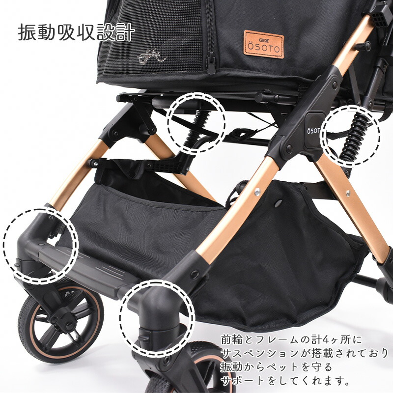 楽天市場】GEX OSOTO GRACE QC クイック＆コンパクト キャメル