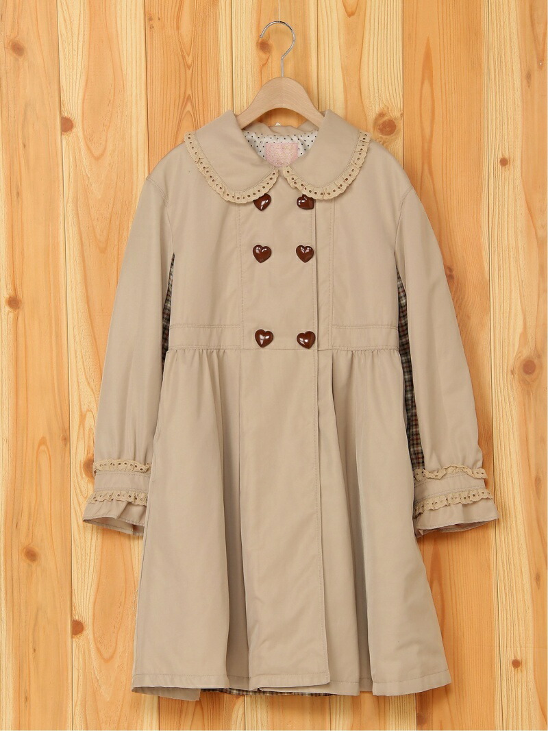 楽天市場】【SALE／50%OFF】Shirley Temple ハート釦トレンチコート