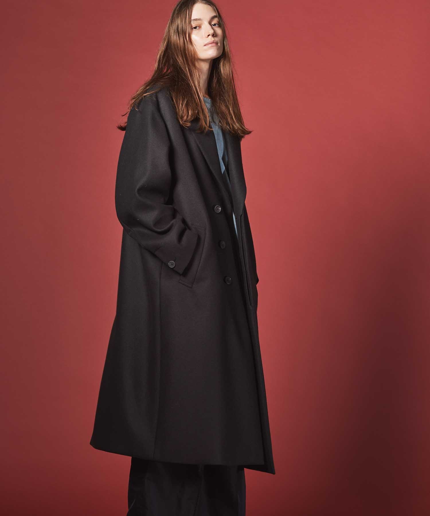 21AW✨エイトン SUPER140 BOUMOU メルトン チェスターコート ATON