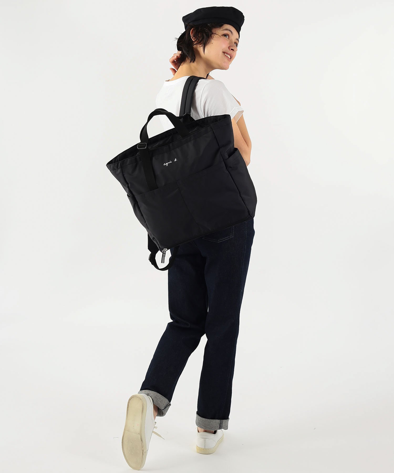 agnes b.｜ロゴ ペアレンツバッグ マザーズバッグ | Rakuten Fashion