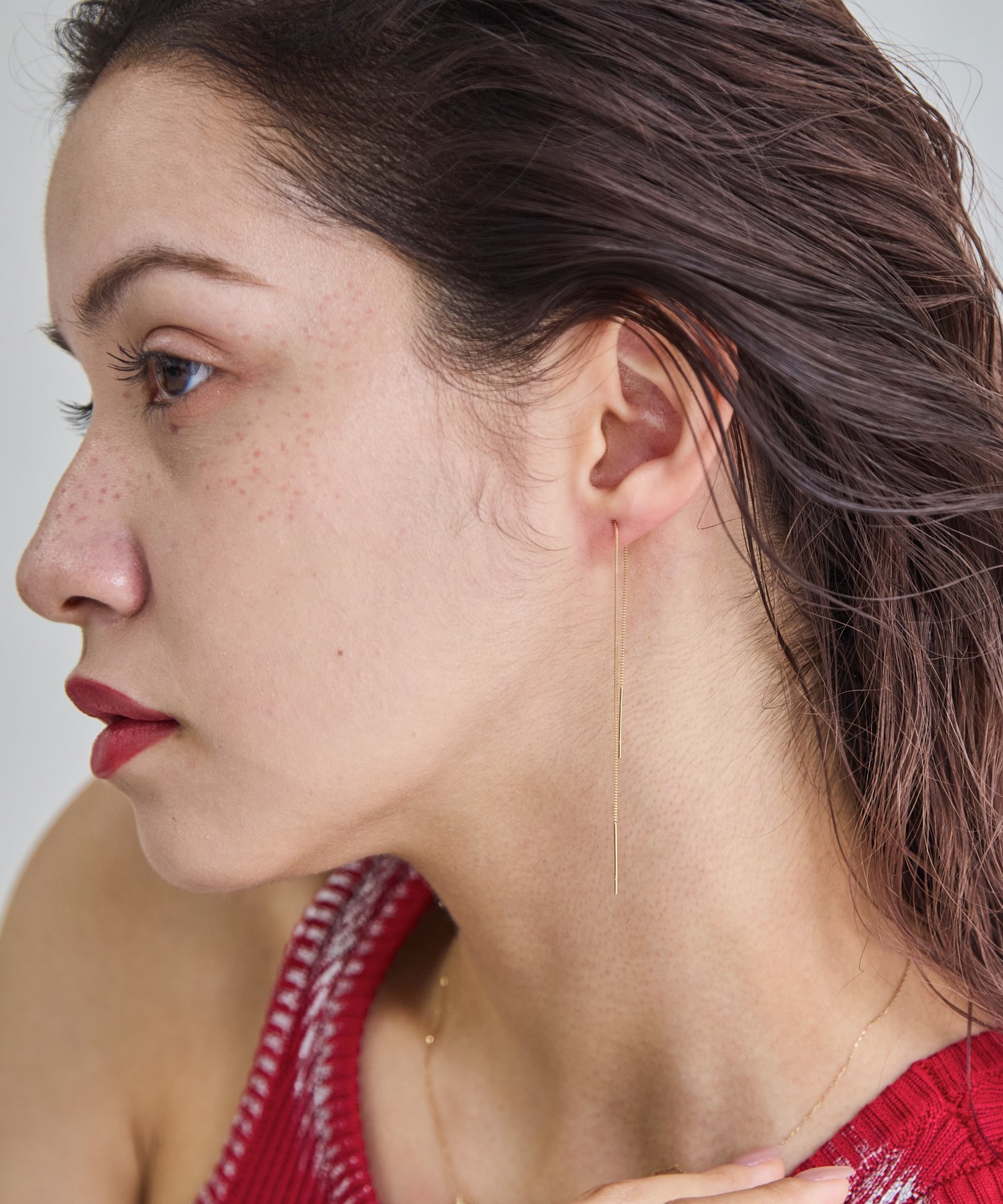 JEWEL ADDICT｜【K10】ロングチェーンアメリカンピアス | Rakuten