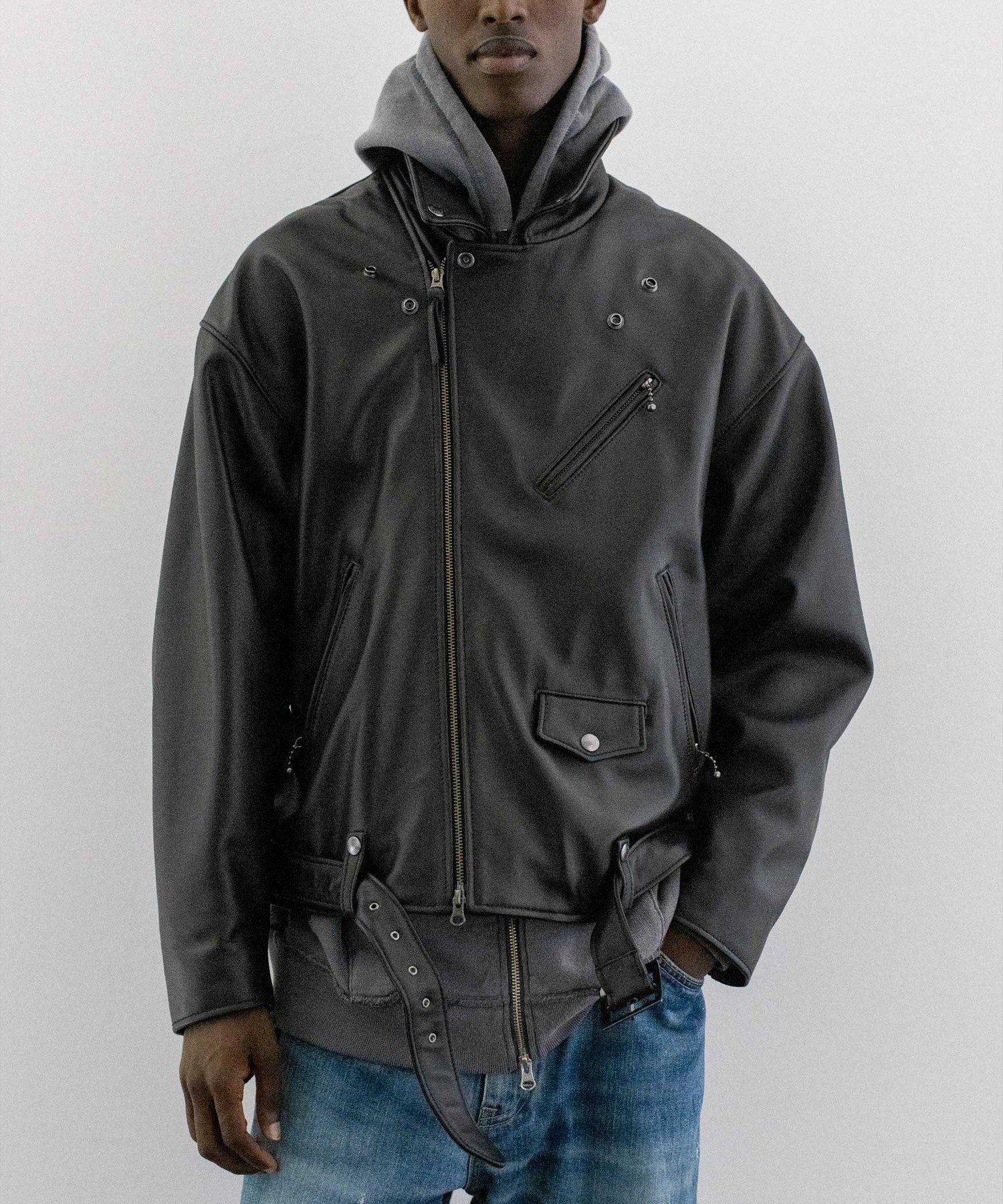 【美品】BEAUTY & YOUTHシープレザーシングルライダースジャケット BEAUTY&YOUTH UNITED ARROWS｜シープレザー シングル ライダース