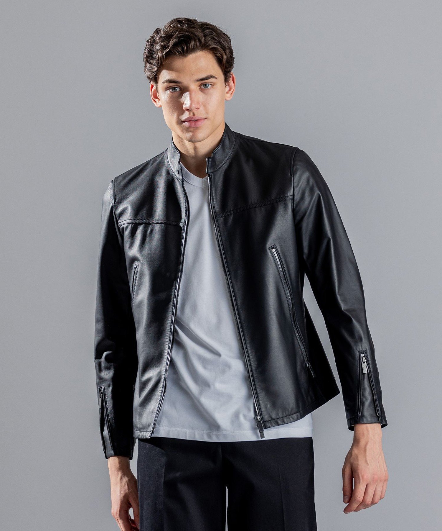 JOSEPH HOMME｜ライトラムナッパレザー シングルライダース | Rakuten