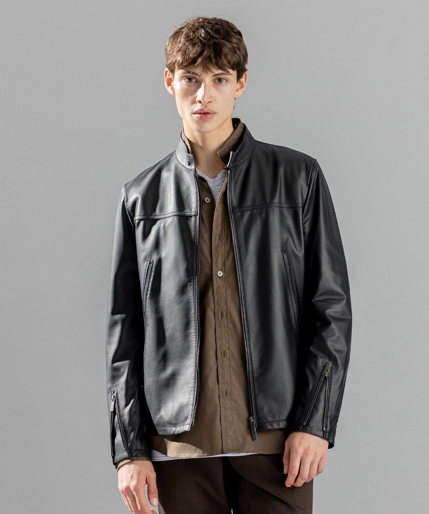 JOSEPH HOMME｜ライトラムナッパレザー シングルライダース | Rakuten