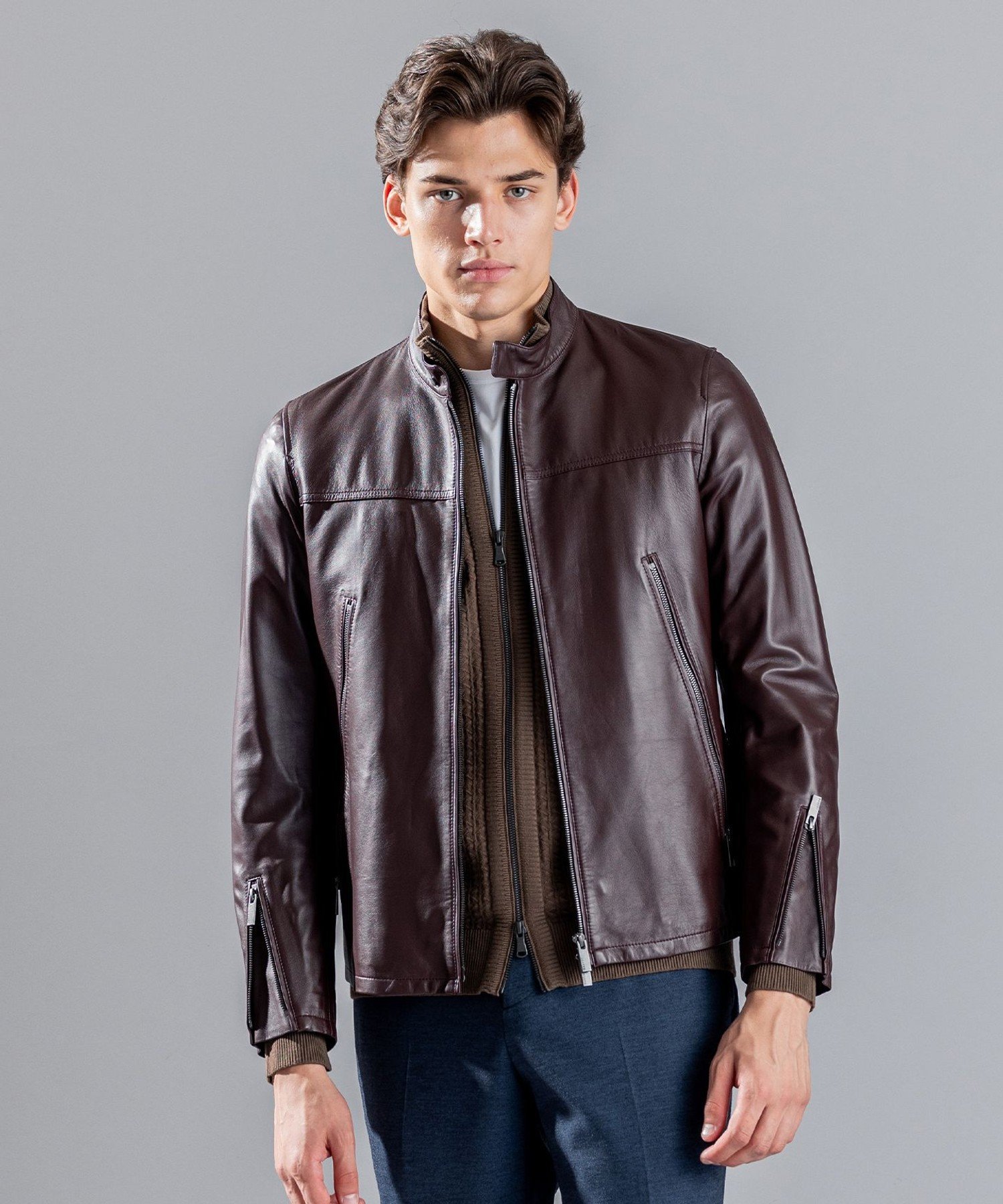 JOSEPH HOMME｜ライトラムナッパレザー シングルライダース | Rakuten