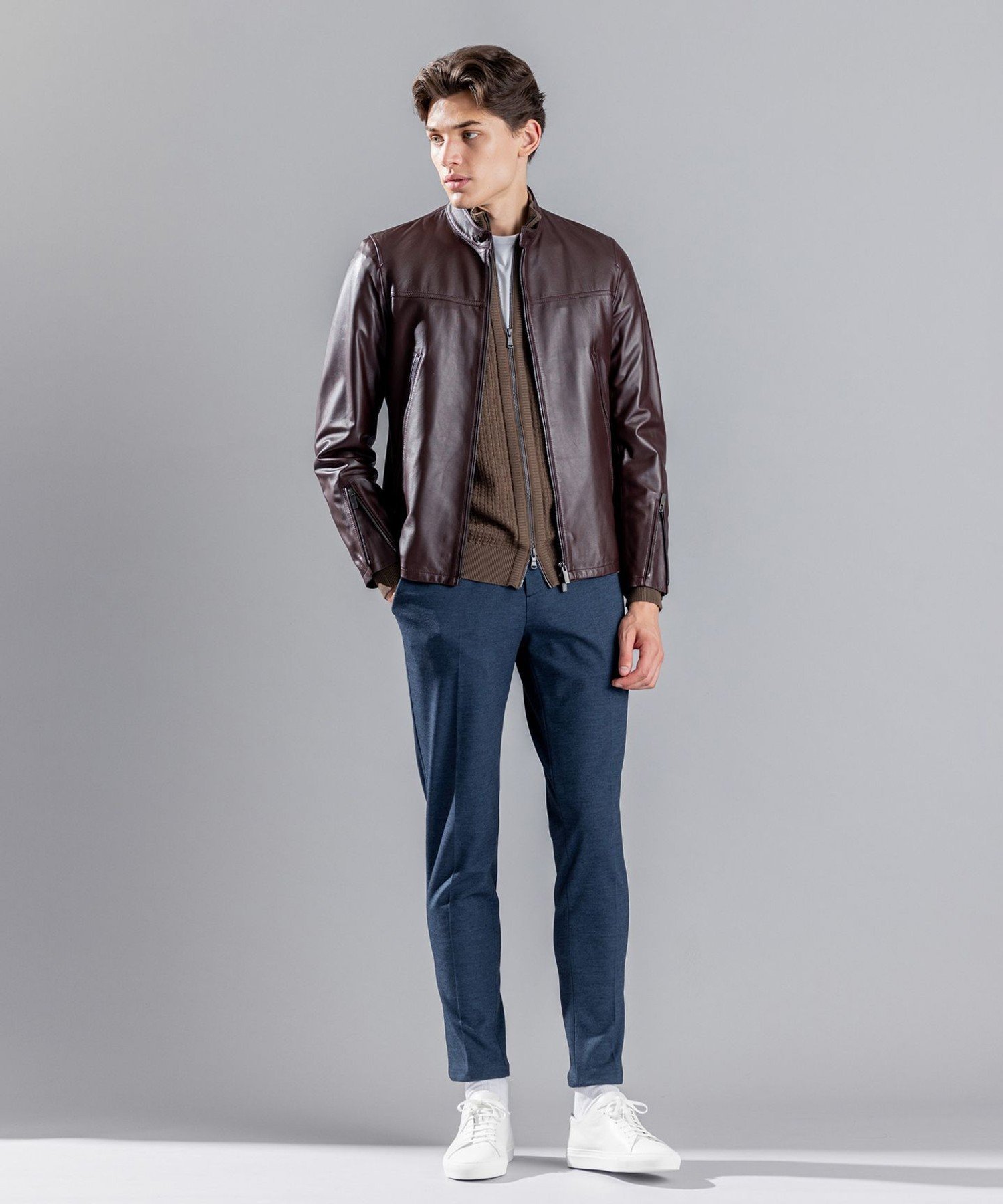 JOSEPH HOMME｜ライトラムナッパレザー シングルライダース | Rakuten