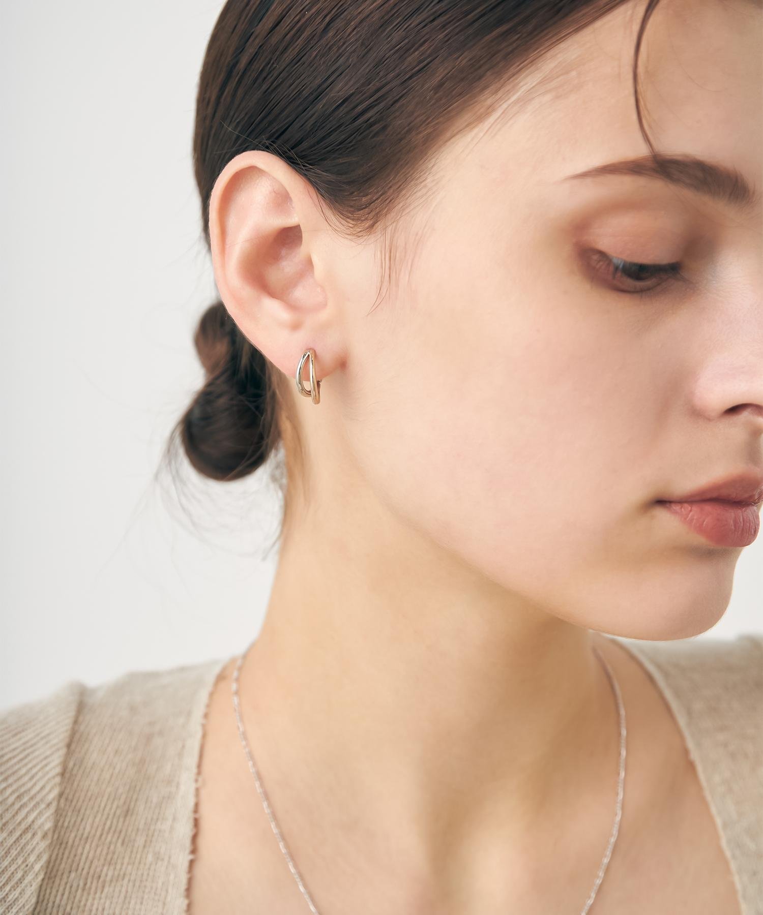 ete｜ダブルライン バイカラー ハグピアス | Rakuten Fashion(楽天