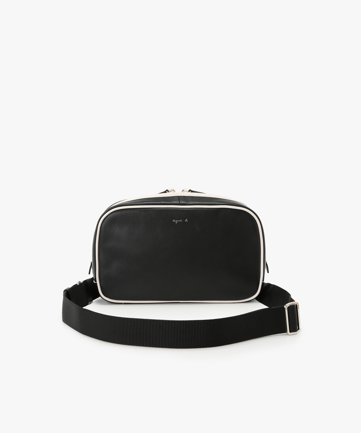 agnes b.｜レザーミニショルダーバッグ 