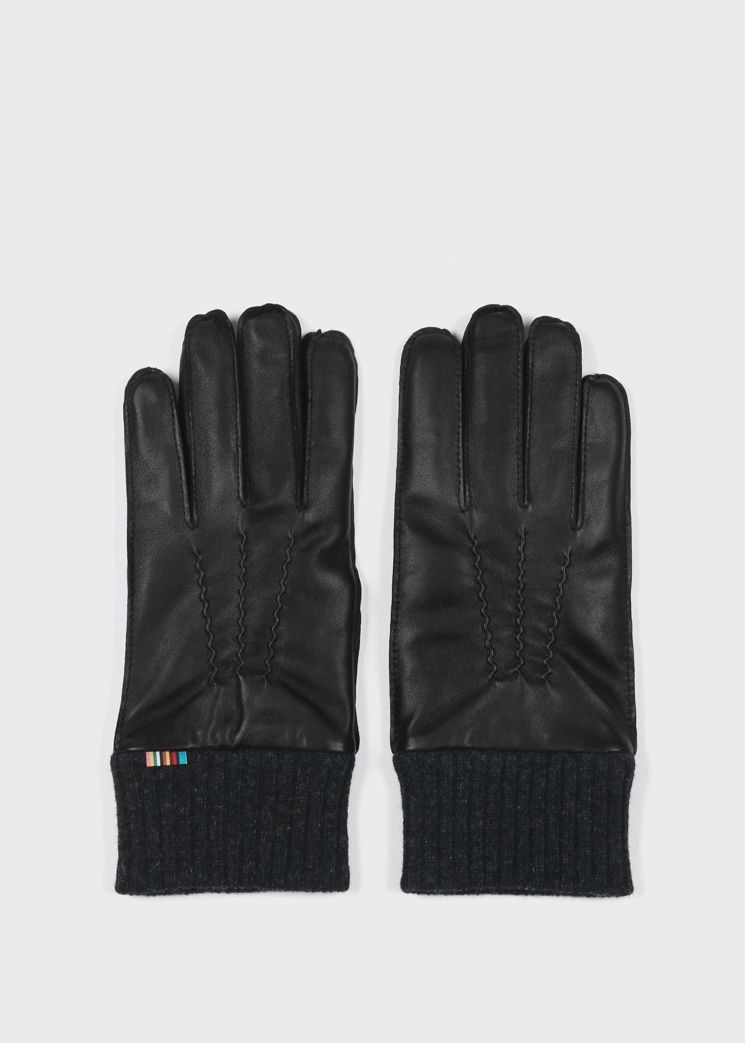 Paul Smith｜ニットカフス レザー グローブ | Rakuten Fashion(楽天