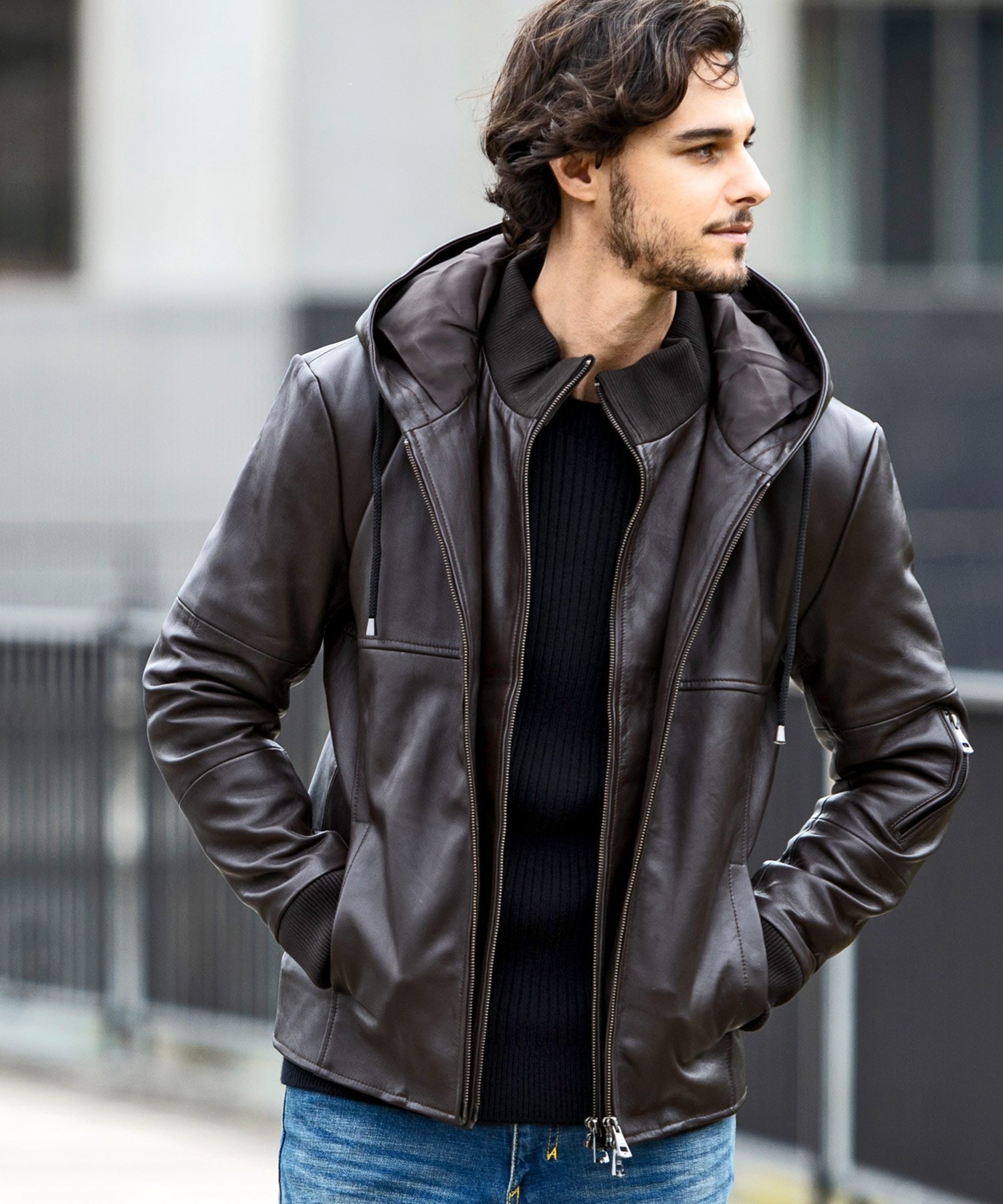 SHIFFON｜(M)AKM Contemporary/ASO-22004W レイヤードシープレザー中綿