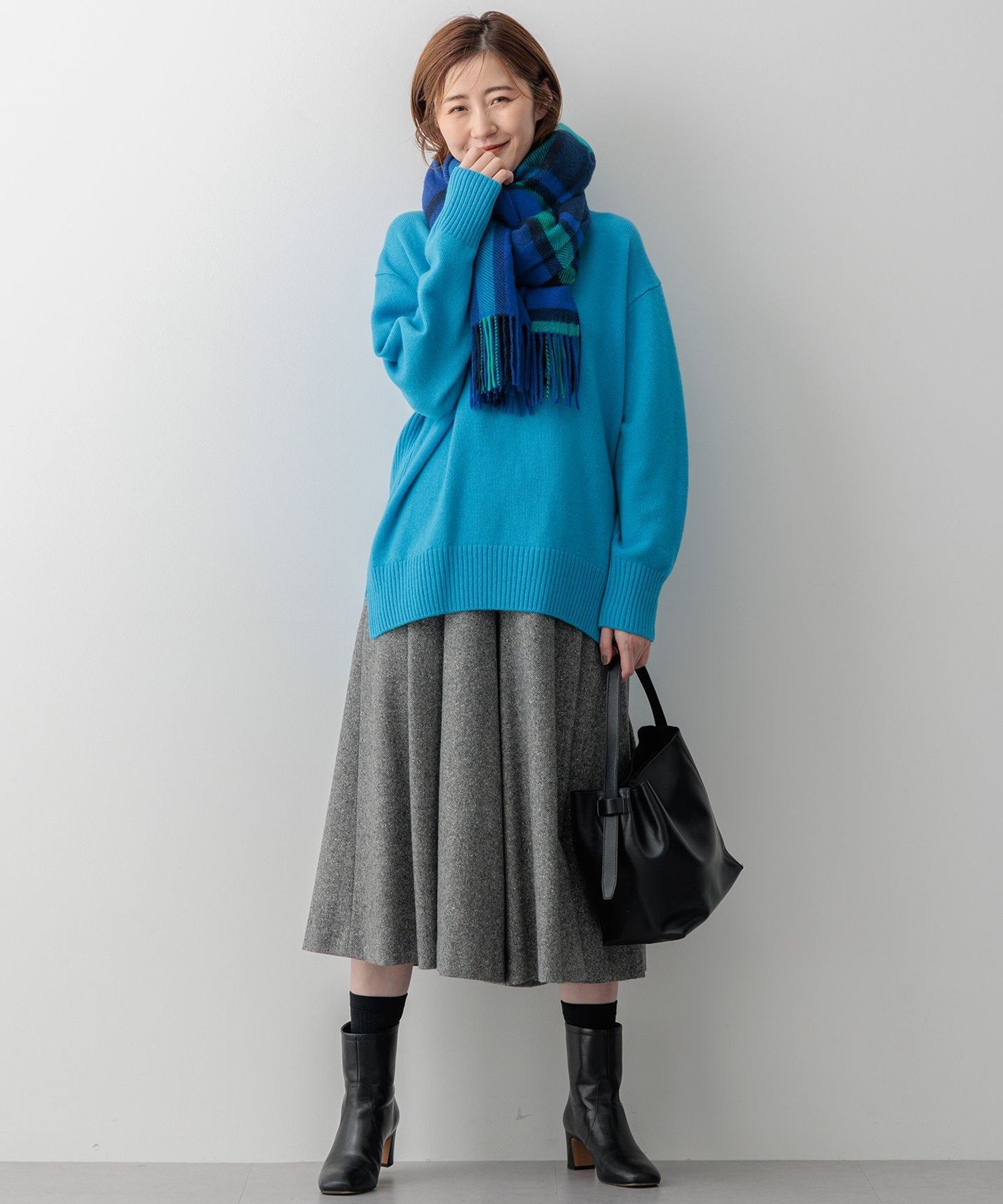 23区｜シルクネップヘリンボーン ガウチョ パンツ | Rakuten Fashion