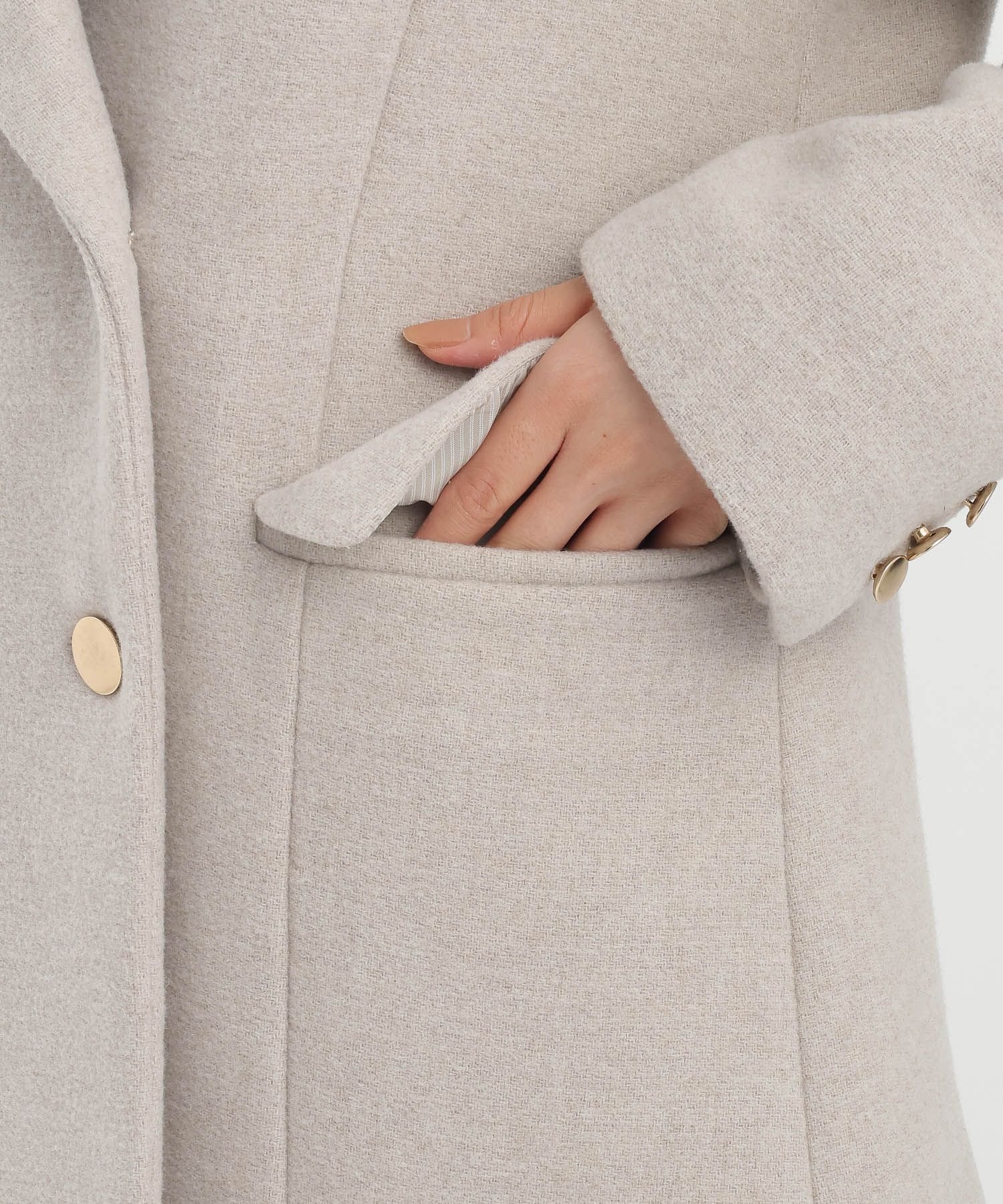 Andemiu｜キンボタンメルトンダブルジャケット | Rakuten Fashion(楽天