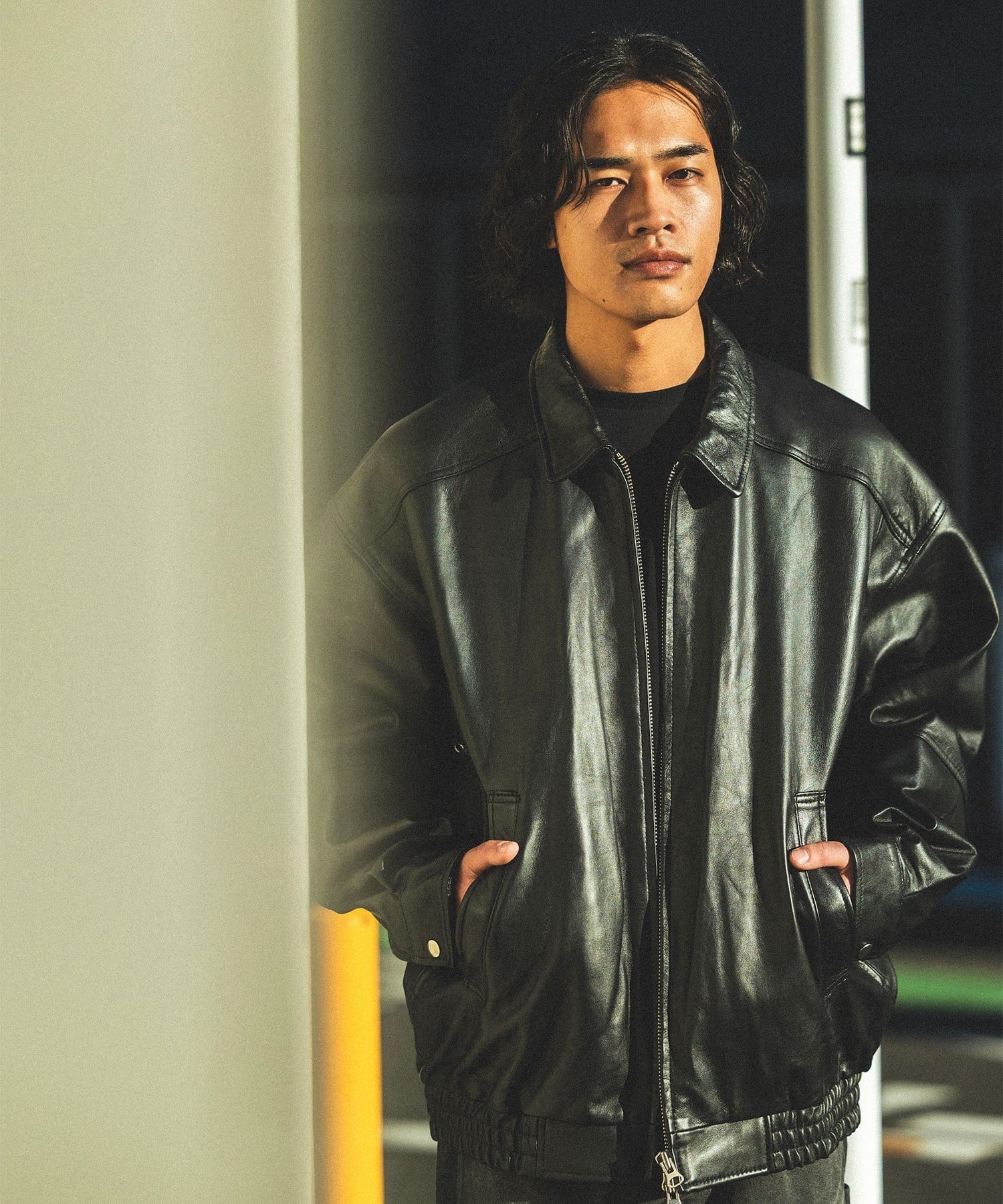 BEAMS BOY ブラック レザージャケット BEAMS MEN｜【定番人気】レザー