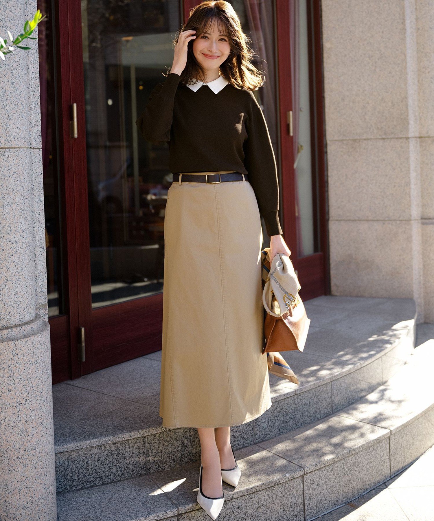 23区｜【好評につき追加/Oggi・LEE掲載】ウール カシミヤ ストール