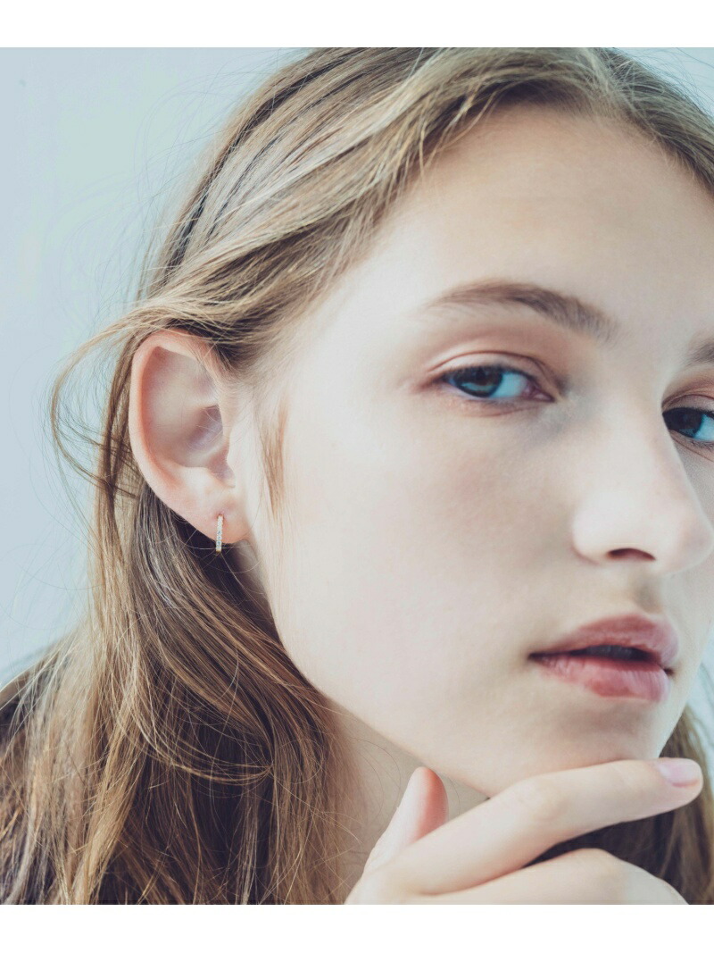 ete｜K18YG ダイヤモンド フープ ピアス | Rakuten Fashion(楽天