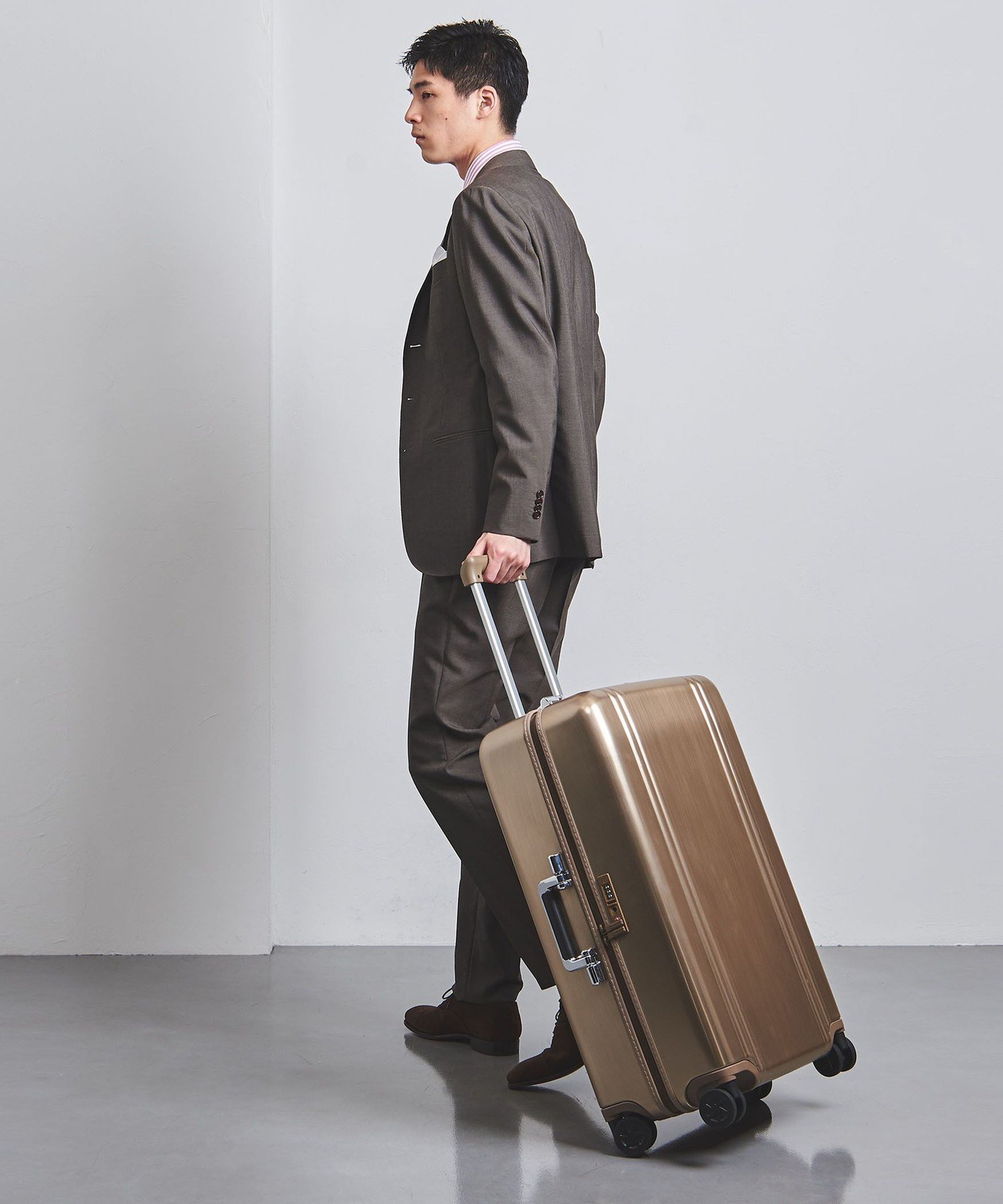 ゼロハリバートン ゴールドキャリーケース ユナイテッドアローズ別注カラー　63L UNITED ARROWS｜【別注】<ZERO HALLIBURTON> 26inc キャリーケース