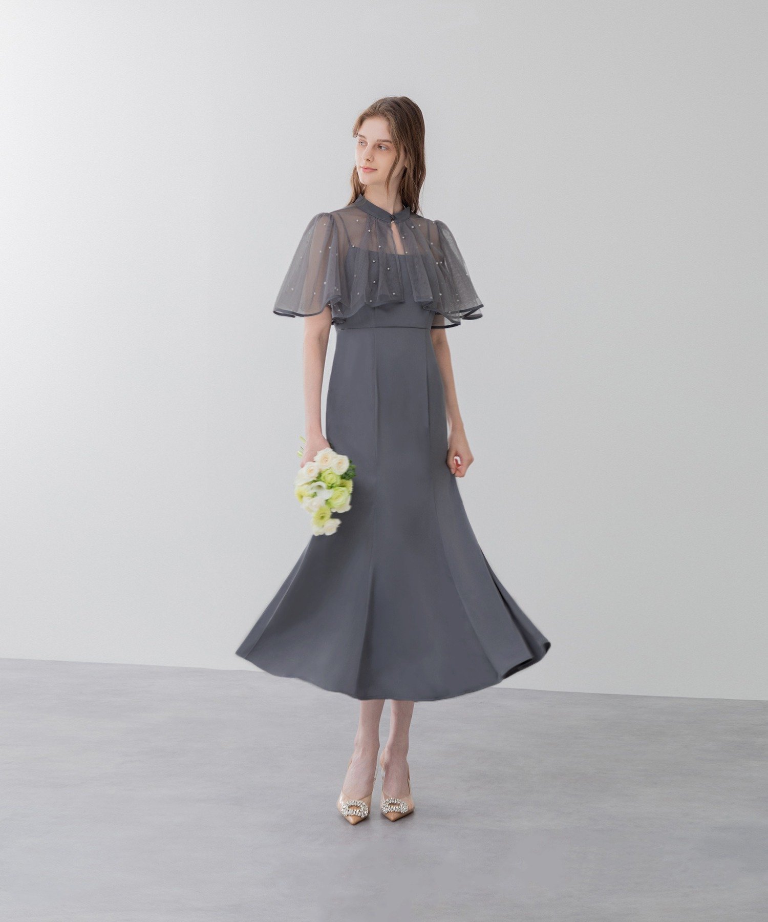 LEJA-2WAYレース花柄オフショルダーマーメイドロングドレス 【公式通販】