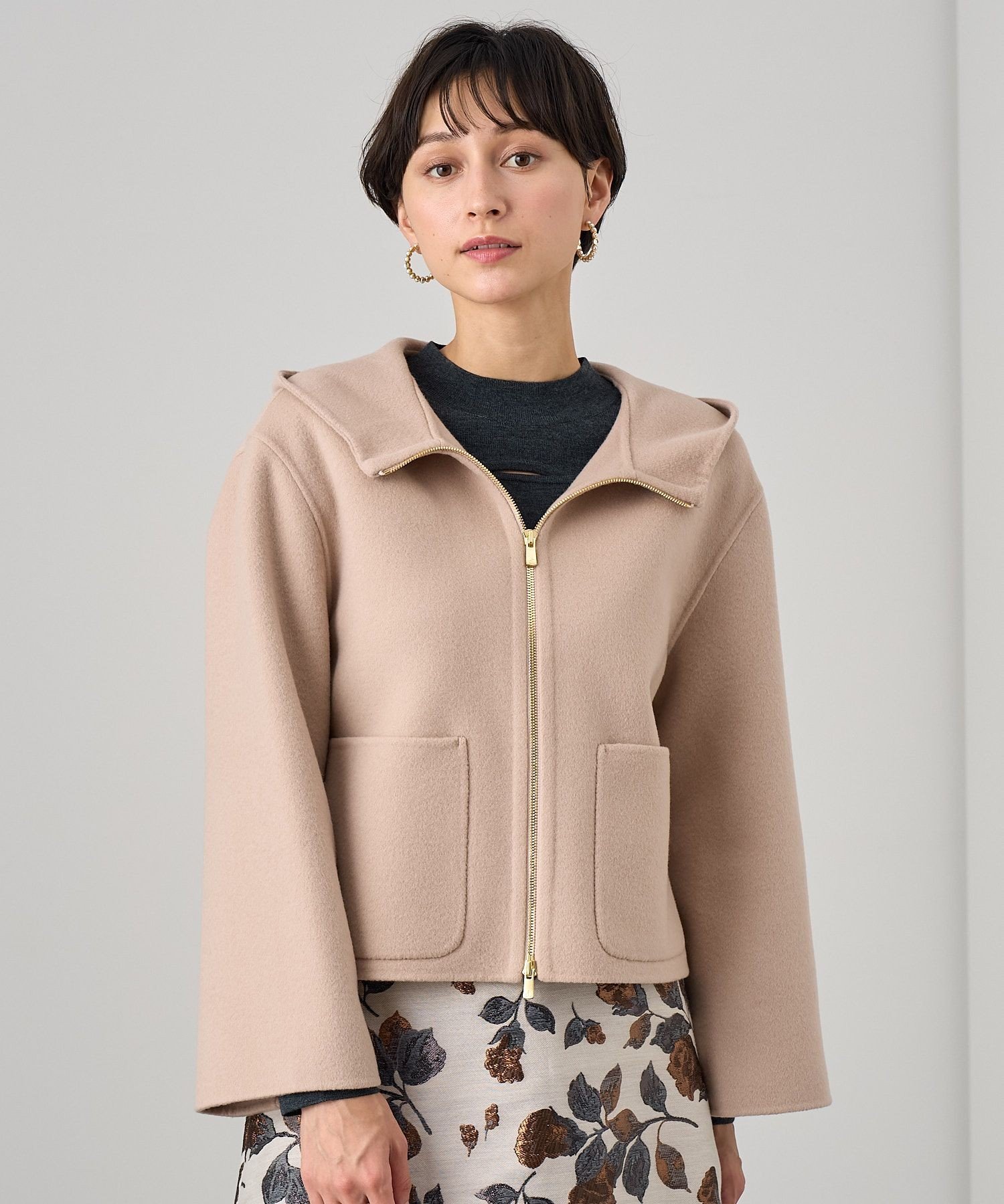 ANAYI｜シャルムリバーフードブルゾン | Rakuten Fashion(楽天