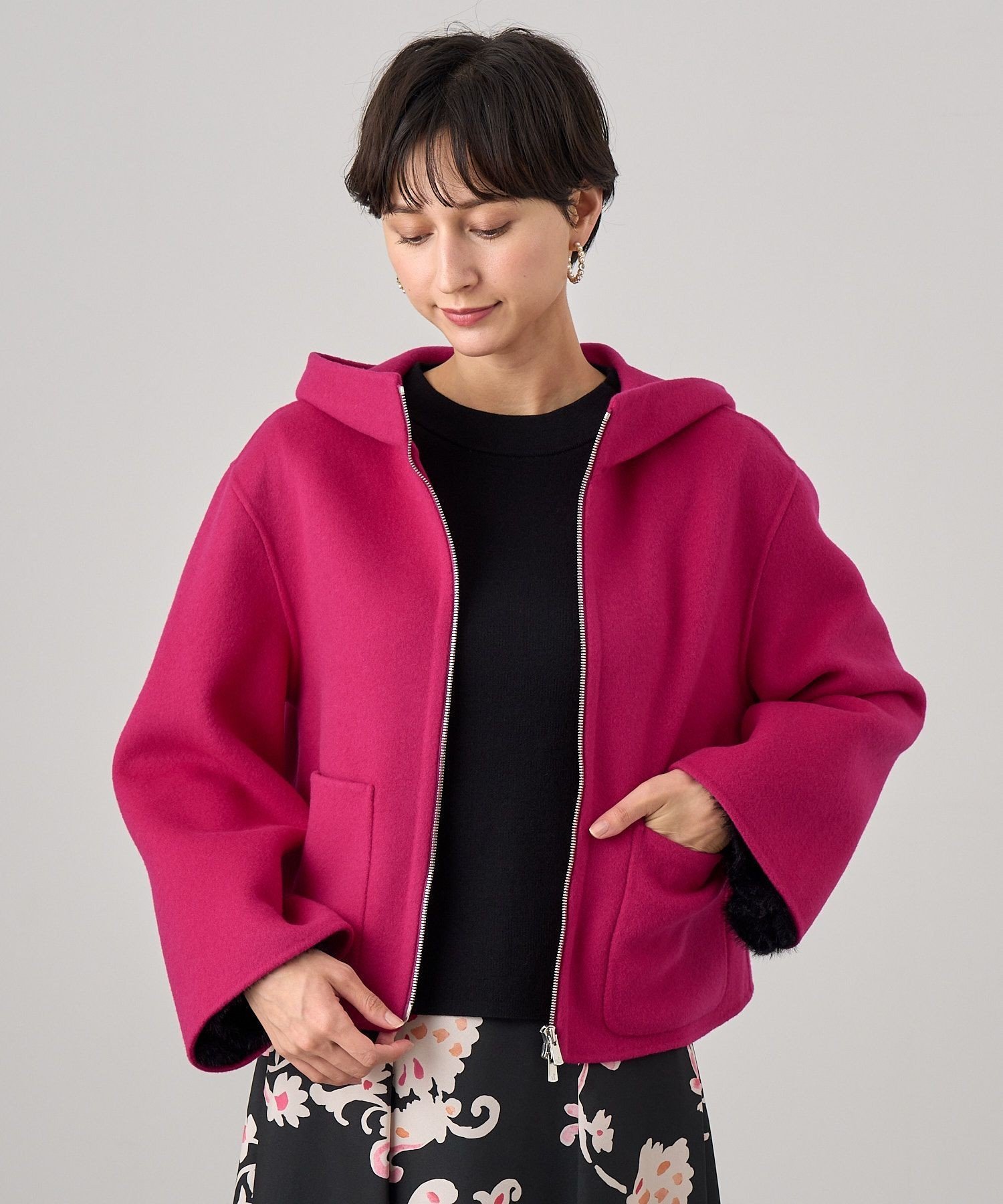 ANAYI｜シャルムリバーフードブルゾン | Rakuten Fashion(楽天
