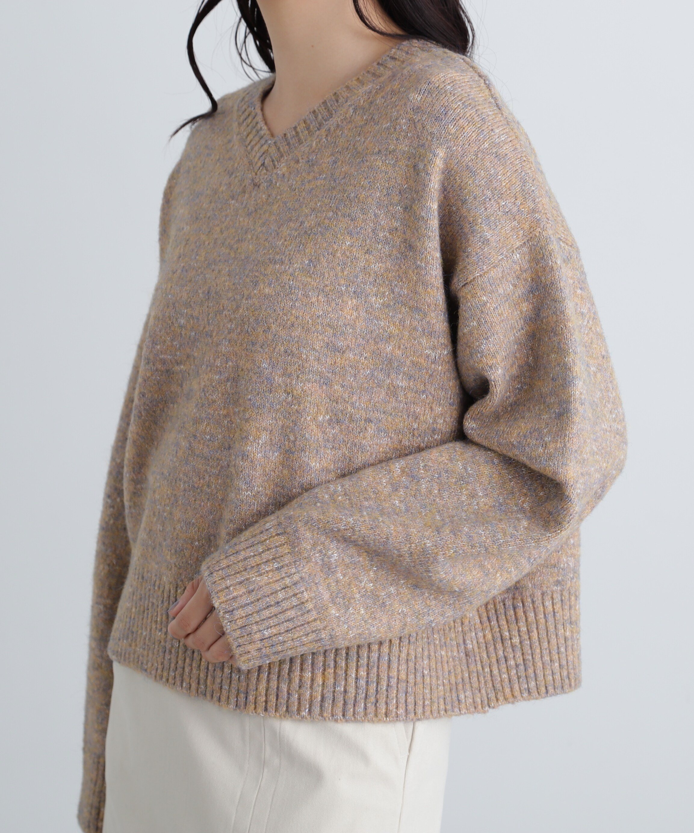 サンドベージュの裏毛ニット サンドベージュの裏毛ニット 【公式通販】