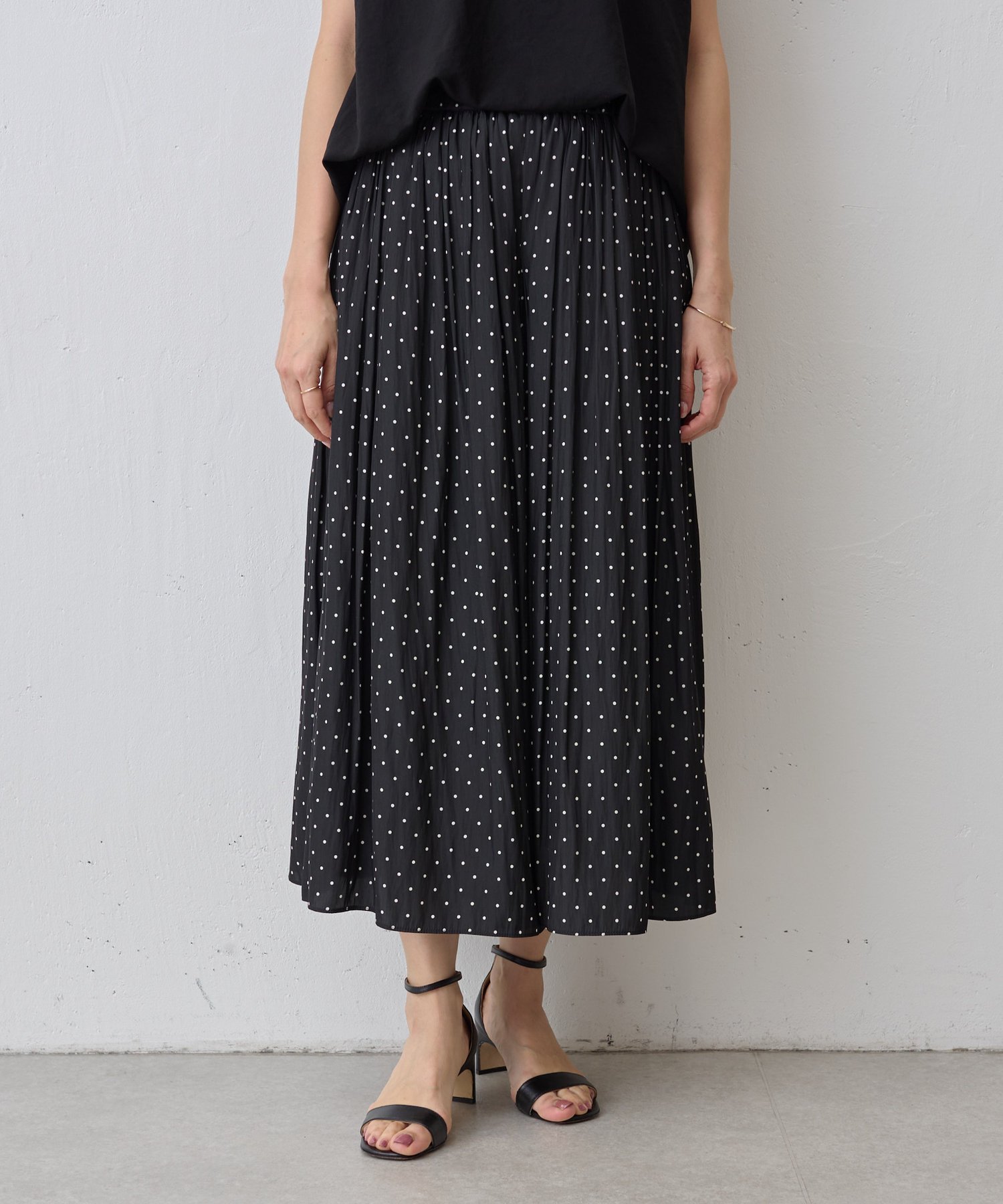 BEARDSLEY｜シワシフォンギャザーパンツ(ドット) | Rakuten Fashion