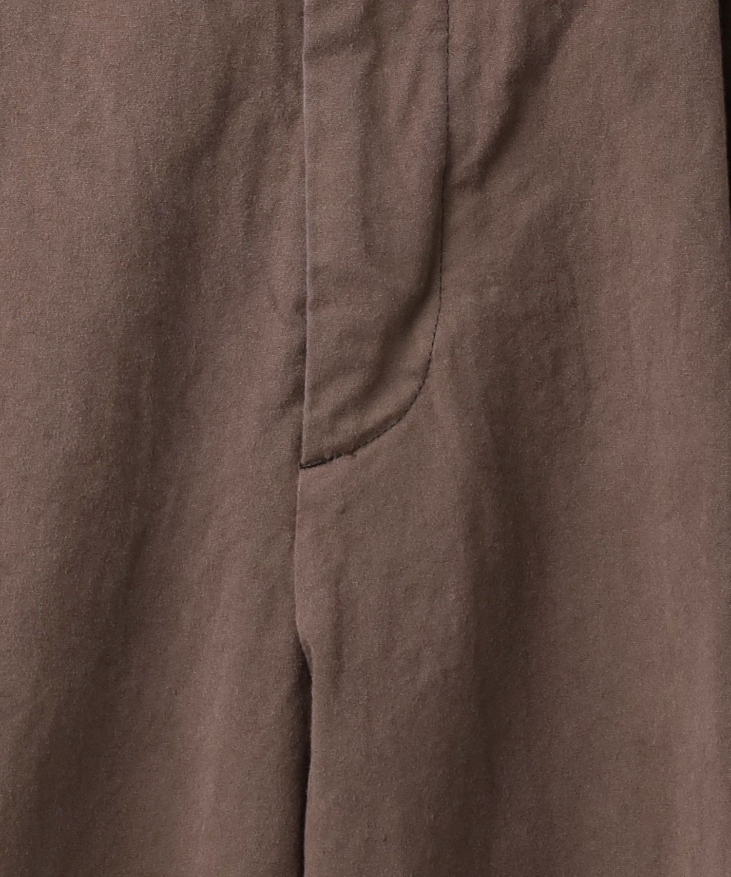 ＜6(ROKU)＞コットン チノ ワイド パンツ　ブラウン　34 6(ROKU)＞コットン チノ ワイド パンツ