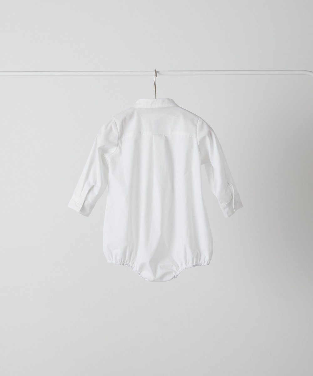 riziere｜ベビーオケージョンシャツロンパース(ボタン取り外し対応