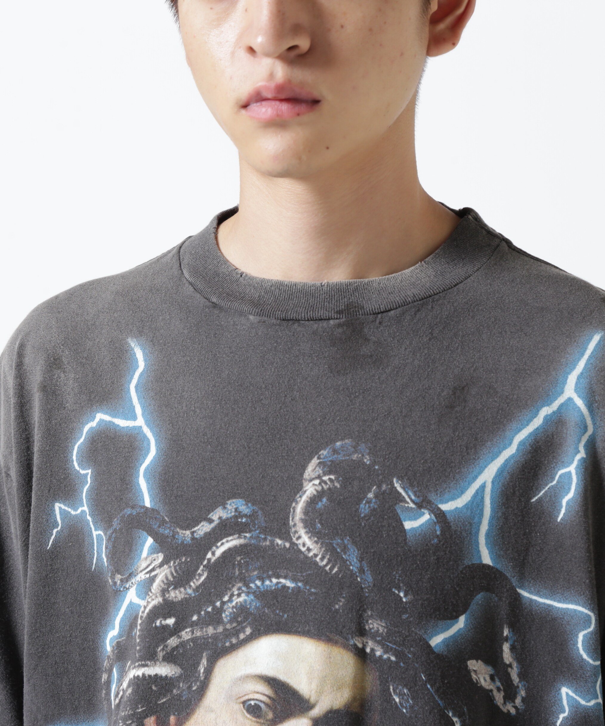 ROYAL FLASH｜SAINT MICHAEL/セントマイケル/SS TEE/MEDUSA/BLACK