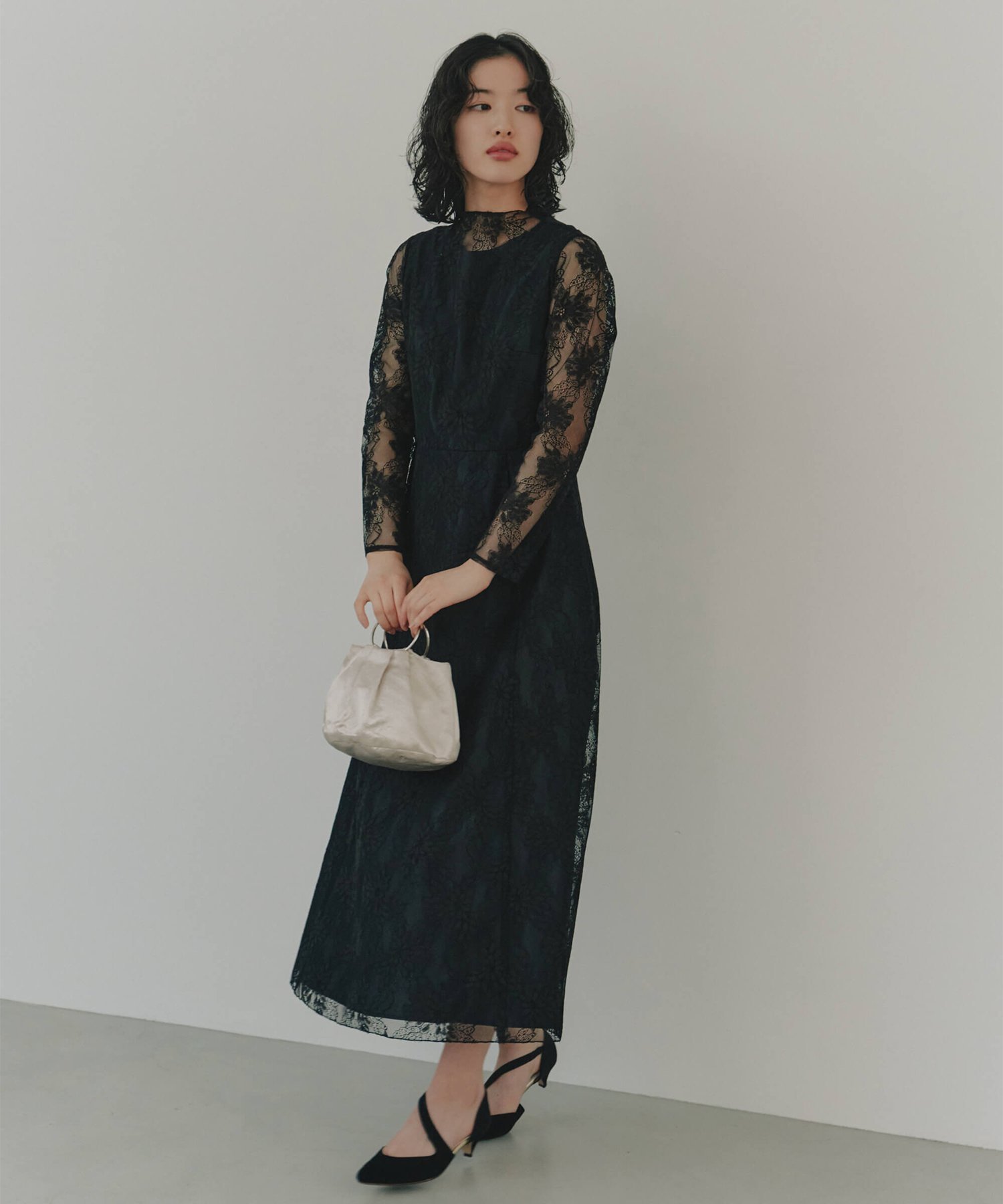 kaene｜オールレースメロウワンピース|結婚式二次会同窓会謝恩会