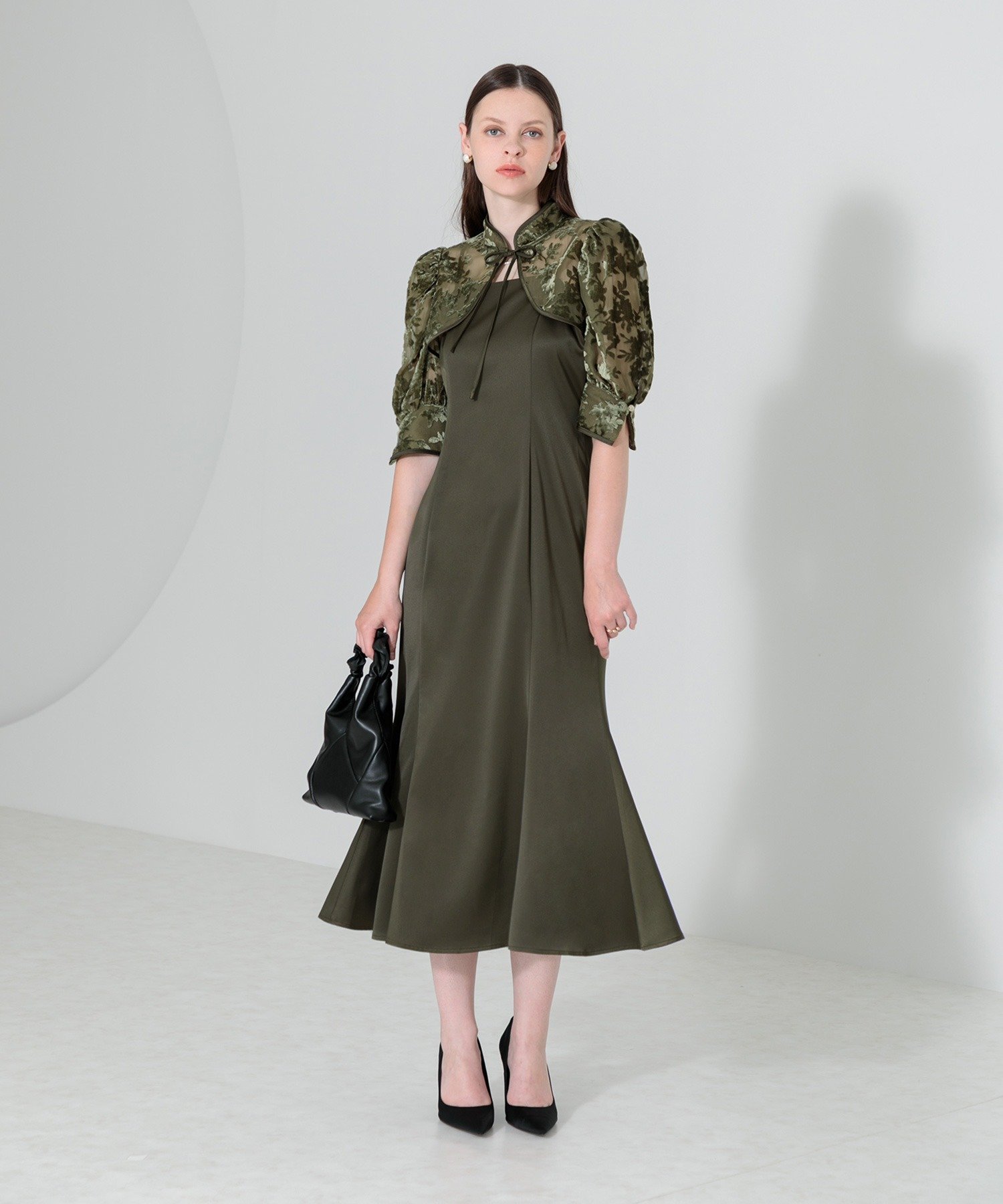 Leja｜LEJA-ショートボレロマーメイドワンピースセットアップロング