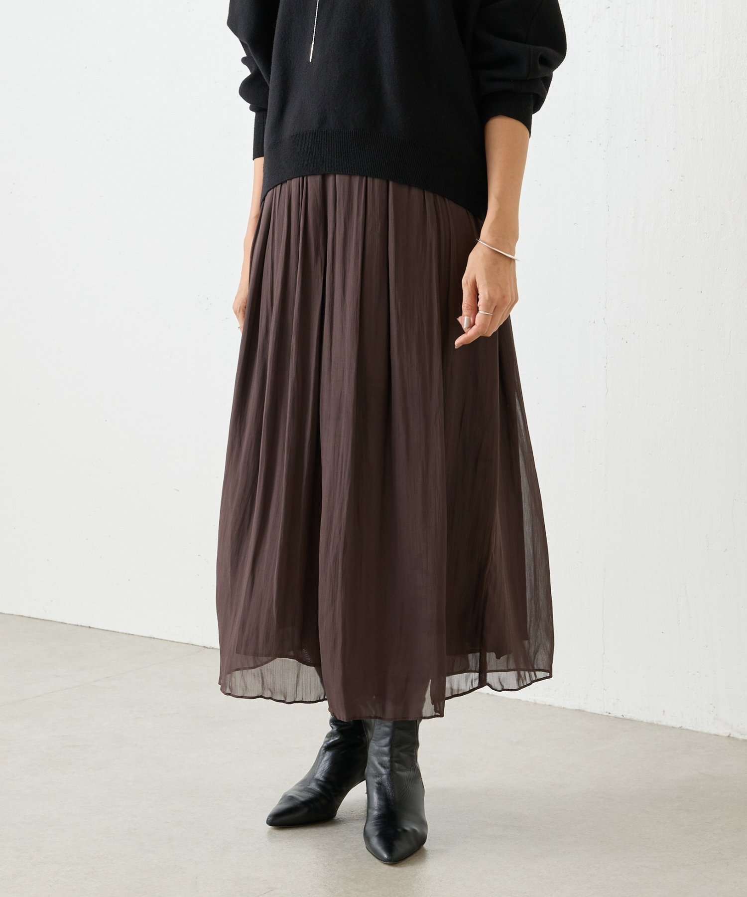 BEARDSLEY｜NEWシワシフォンギャザーパンツ | Rakuten Fashion(楽天