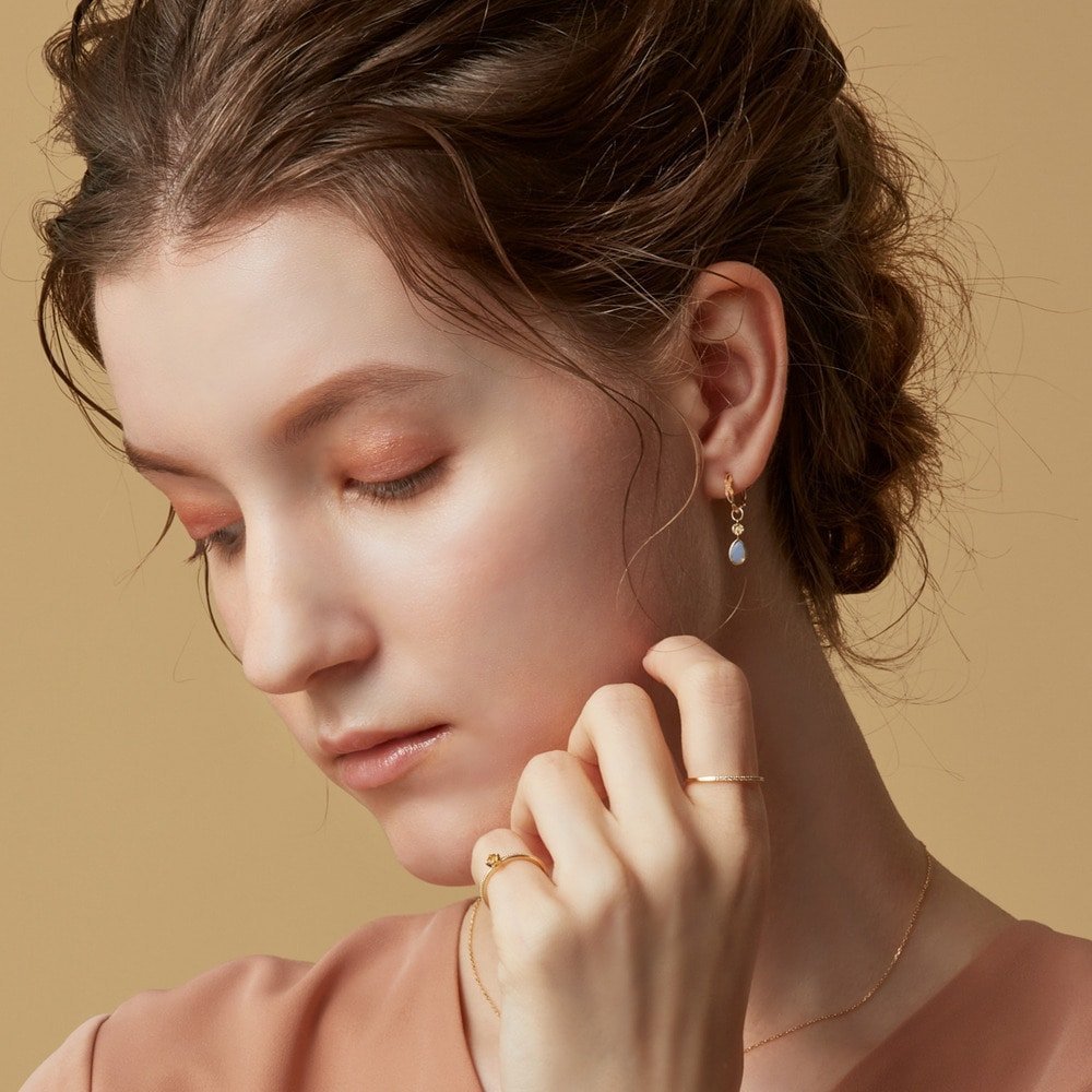 agete｜K10オパールピアスチャーム | Rakuten Fashion(楽天