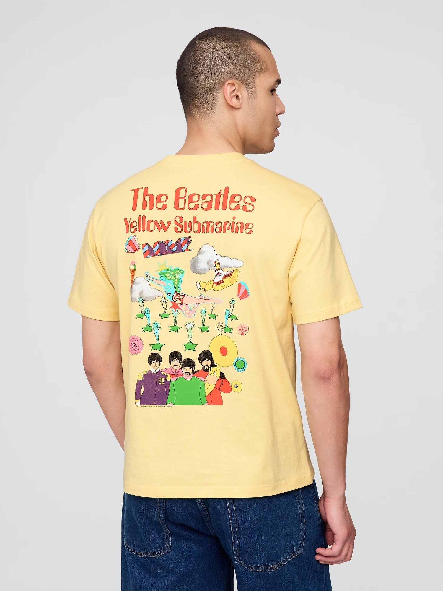 GAP｜(U)□ザ・ビートルズ リラックス グラフィックTシャツ/ THE