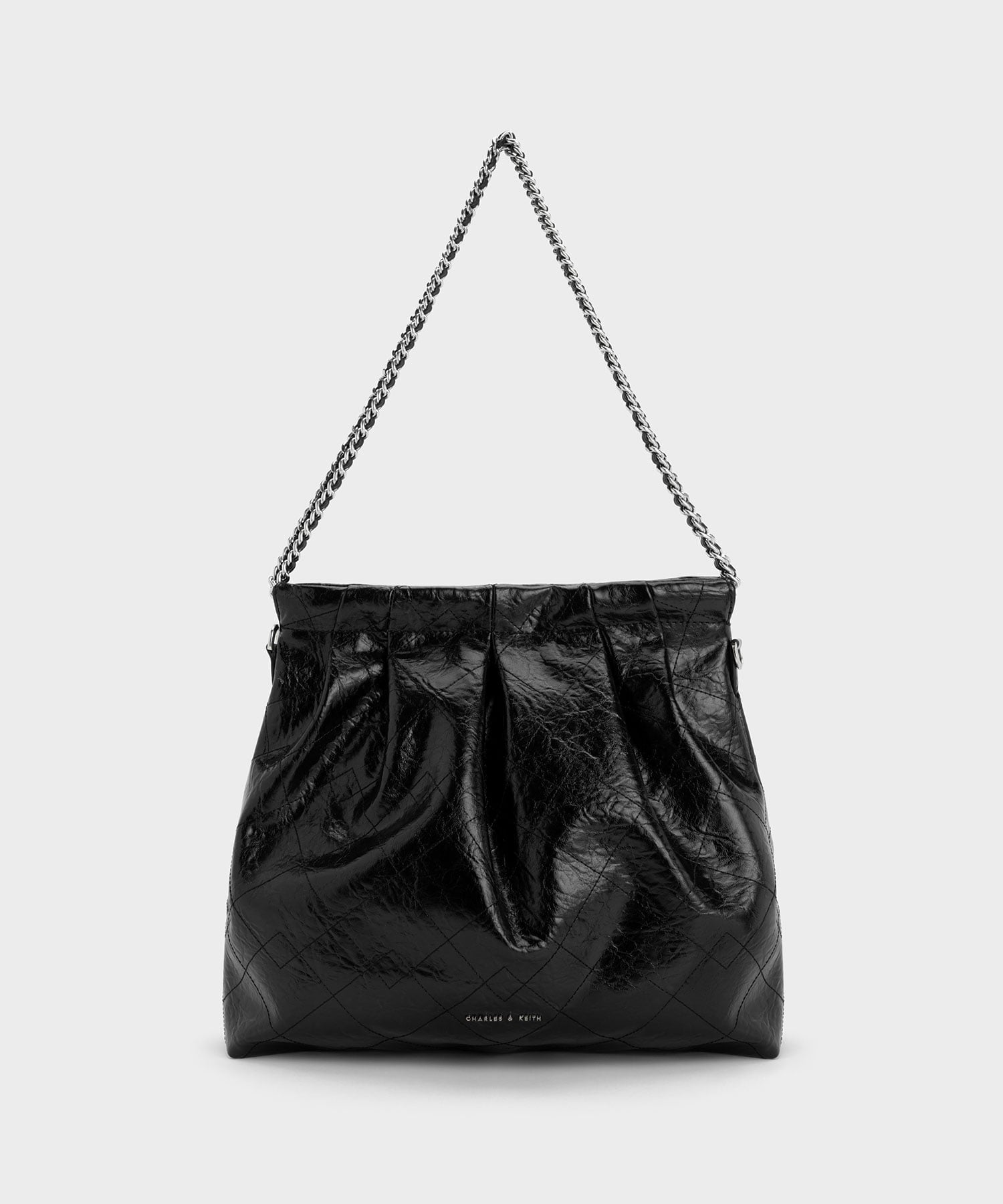 CHARLES & KEITH｜Duo ドゥオ ブレードチェーンハンドルホーボーバッグ