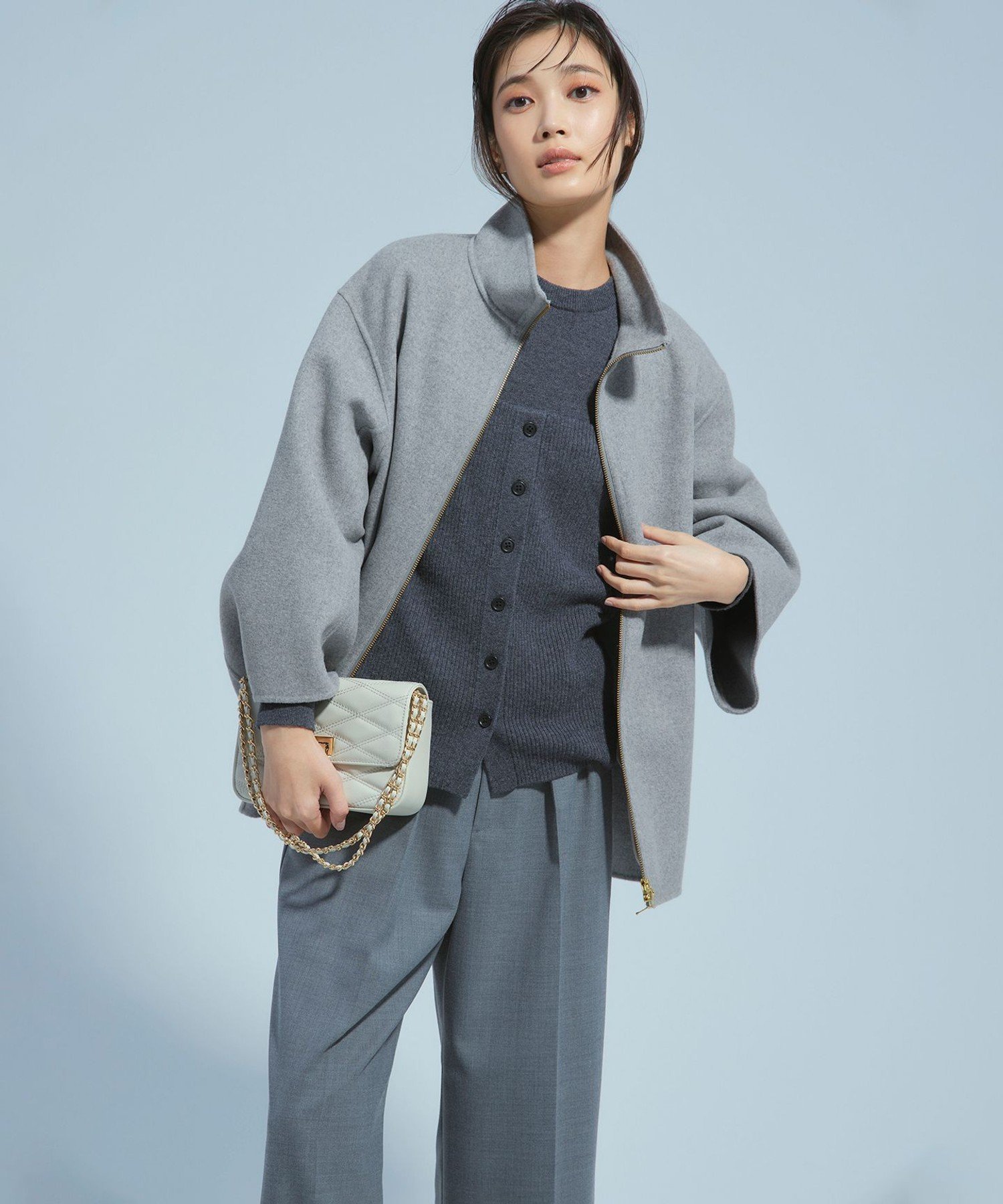 23区 Rita 高橋リタ ノーカラー コート