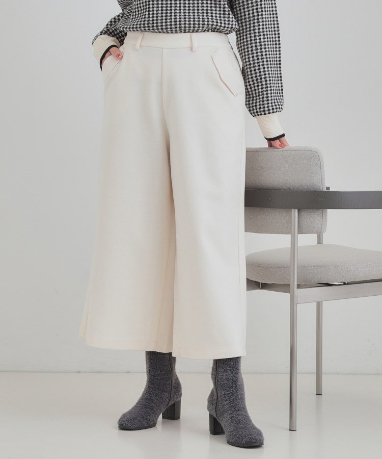 SHOO・LA・RUE｜【あったか/S-LL】裏起毛ガウチョパンツ | Rakuten