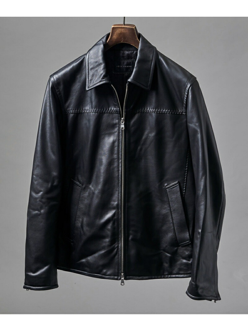 楽天市場】【SALE／30%OFF】TETE HOMME (M)ラムレザーシングル