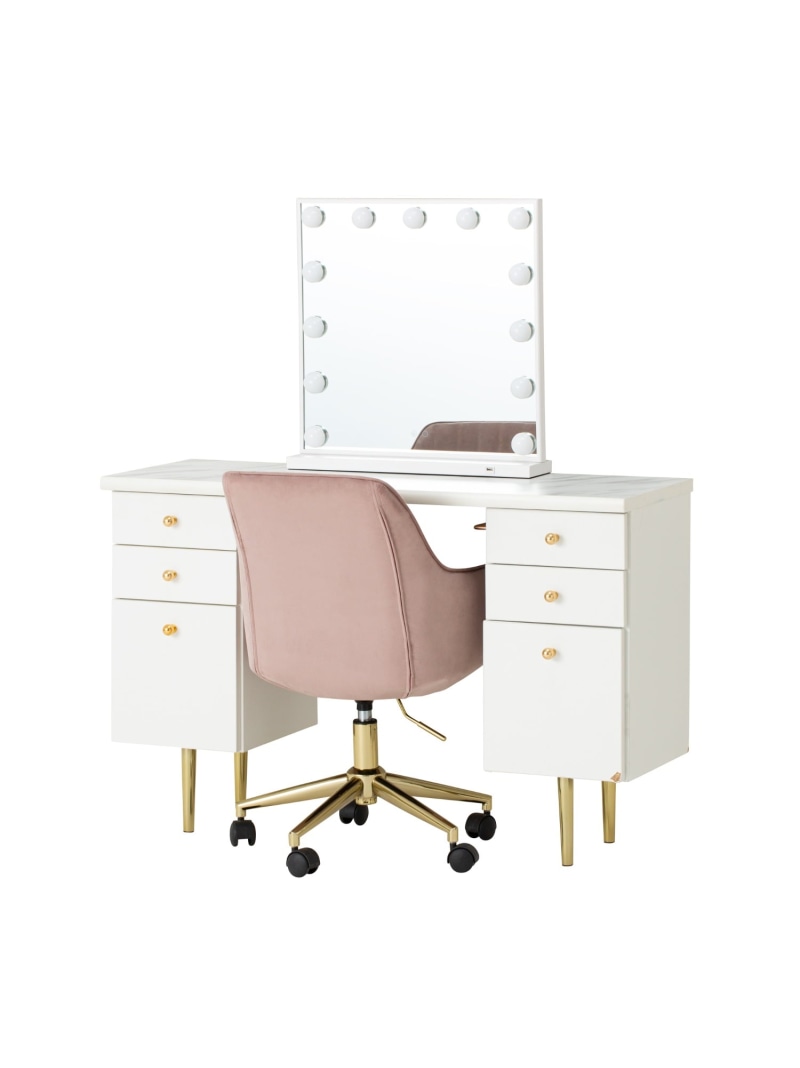 楽天市場】Francfranc エルドラド ハリウッドミラー ホワイト 調光 調