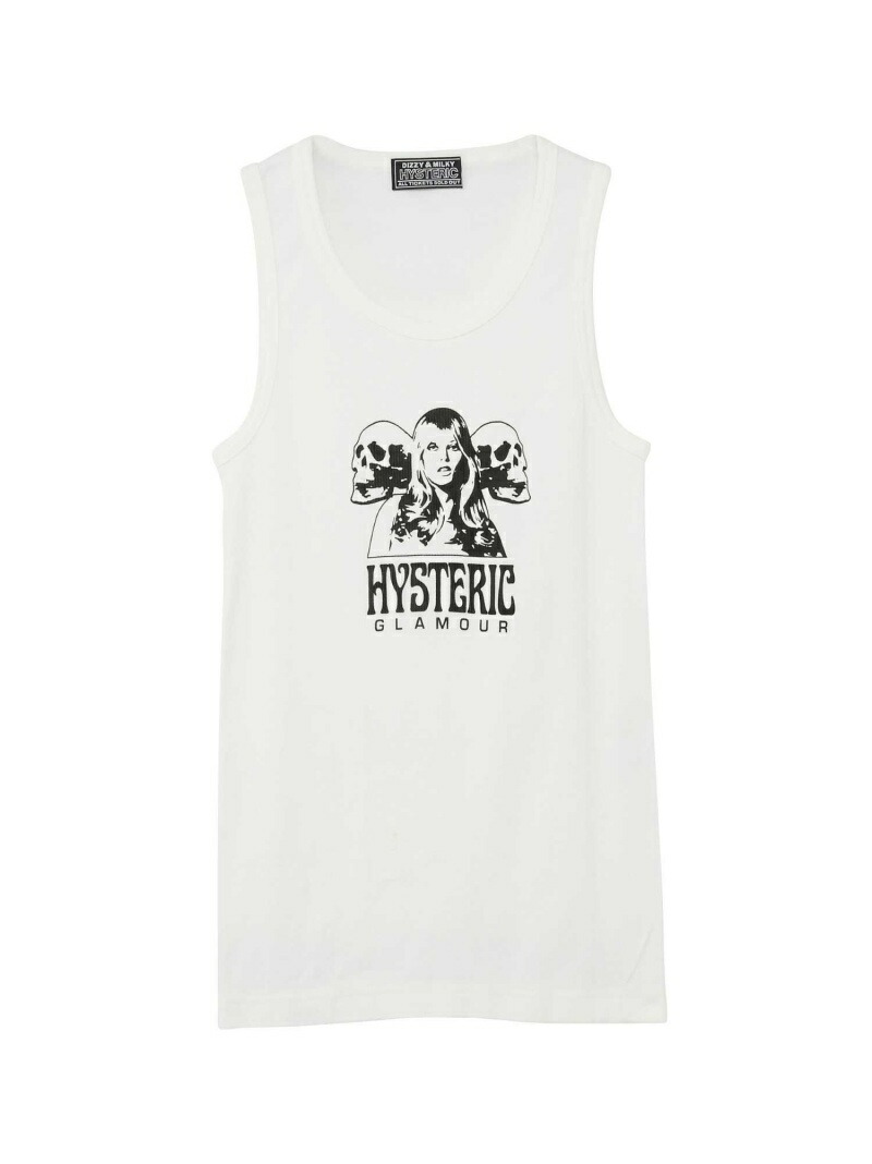 HYSTERIC GLAMOUR HYS KINKY JEANS タンクトップ白 HYSTERIC GLAMOUR