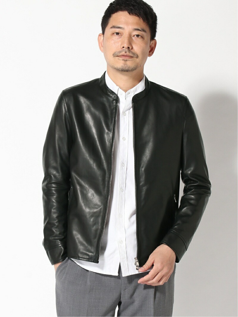 EDIFICEエディフィス レザー ライダース ジャケット ブラック Lサイズ