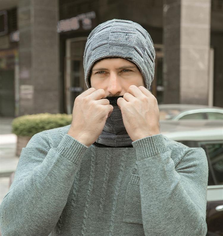 楽天市場】ニット帽子とネックウォーマー 2点セットメンズ ネック