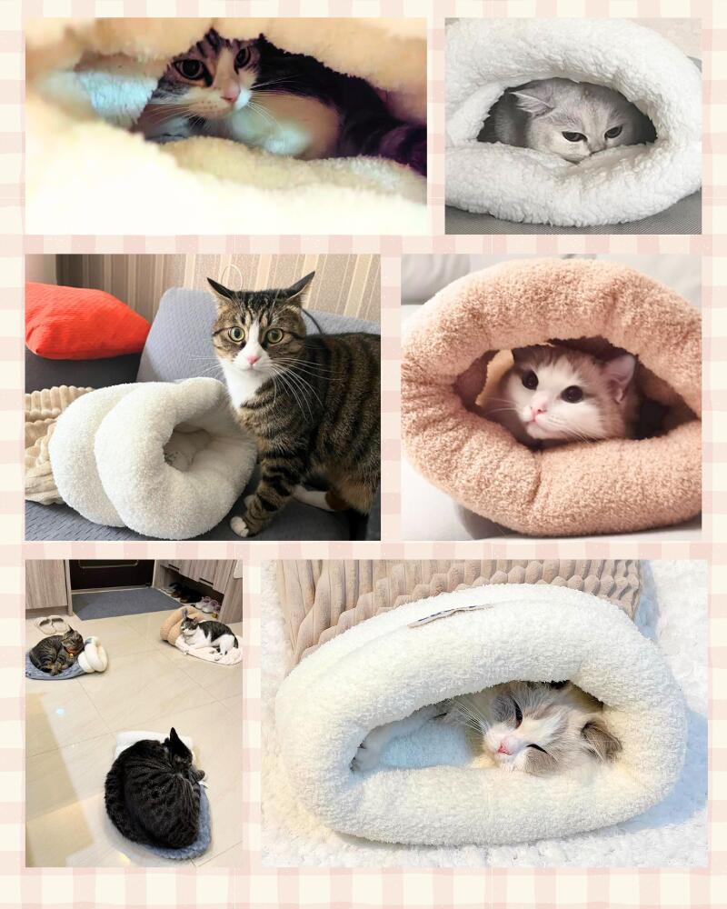 楽天市場】ペットベッド ペット用寝袋 クッション 寝袋 布団 暖かい