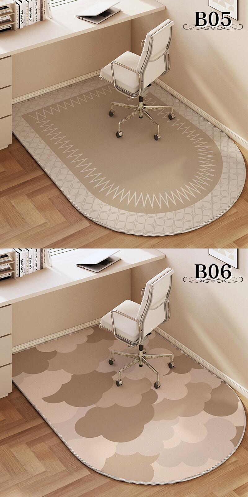 楽天市場】チェアマット 玄関マット 半円ラグマット 保護マット フロア