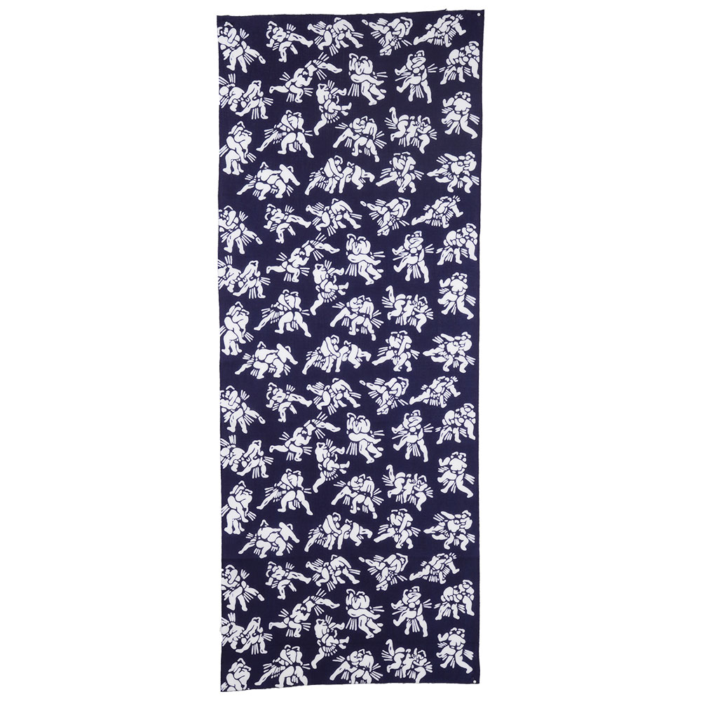 楽天市場】＜メール便対象＞ 大江戸 手拭い 相撲（紺） [ 和柄