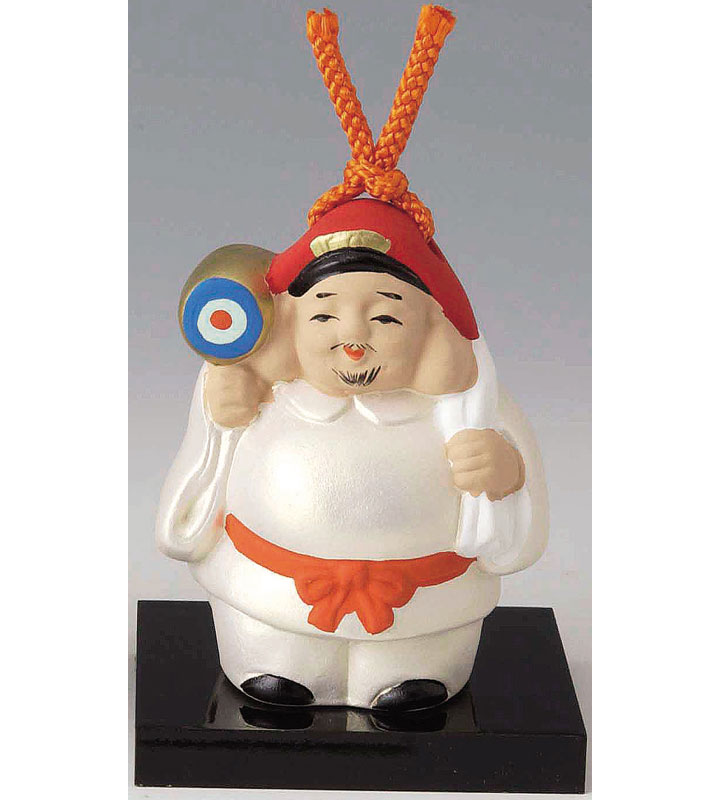 楽天市場】笑福喜楽の縁起物 陶器製 土鈴 七福神 大黒天 飾り台付き