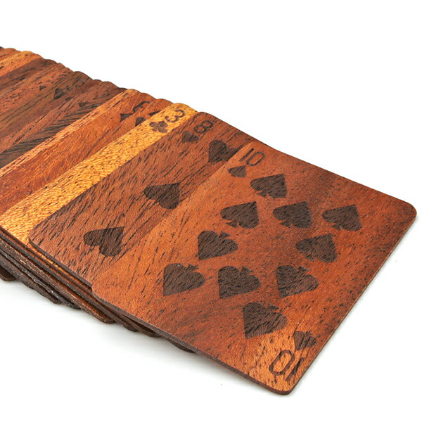 楽天市場】【送料無料】木で作った トランプ 愛用品 趣向品 木製品