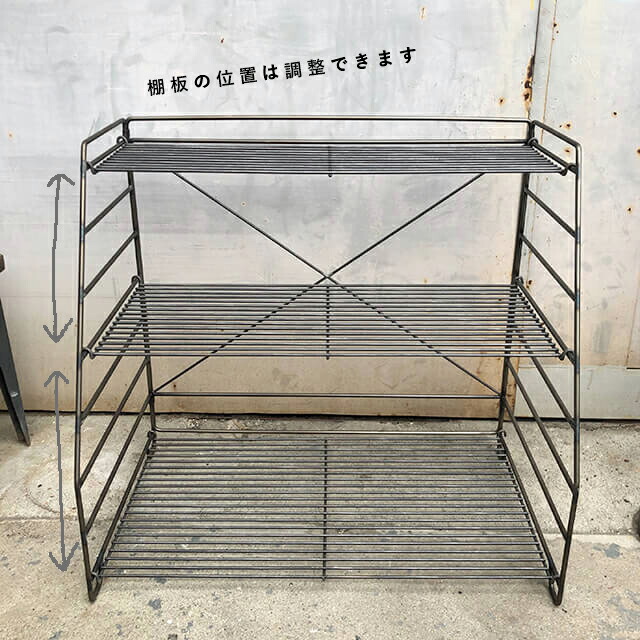 楽天市場】送料無料【IRON SHELF】組み立て式アイアンシェルフ